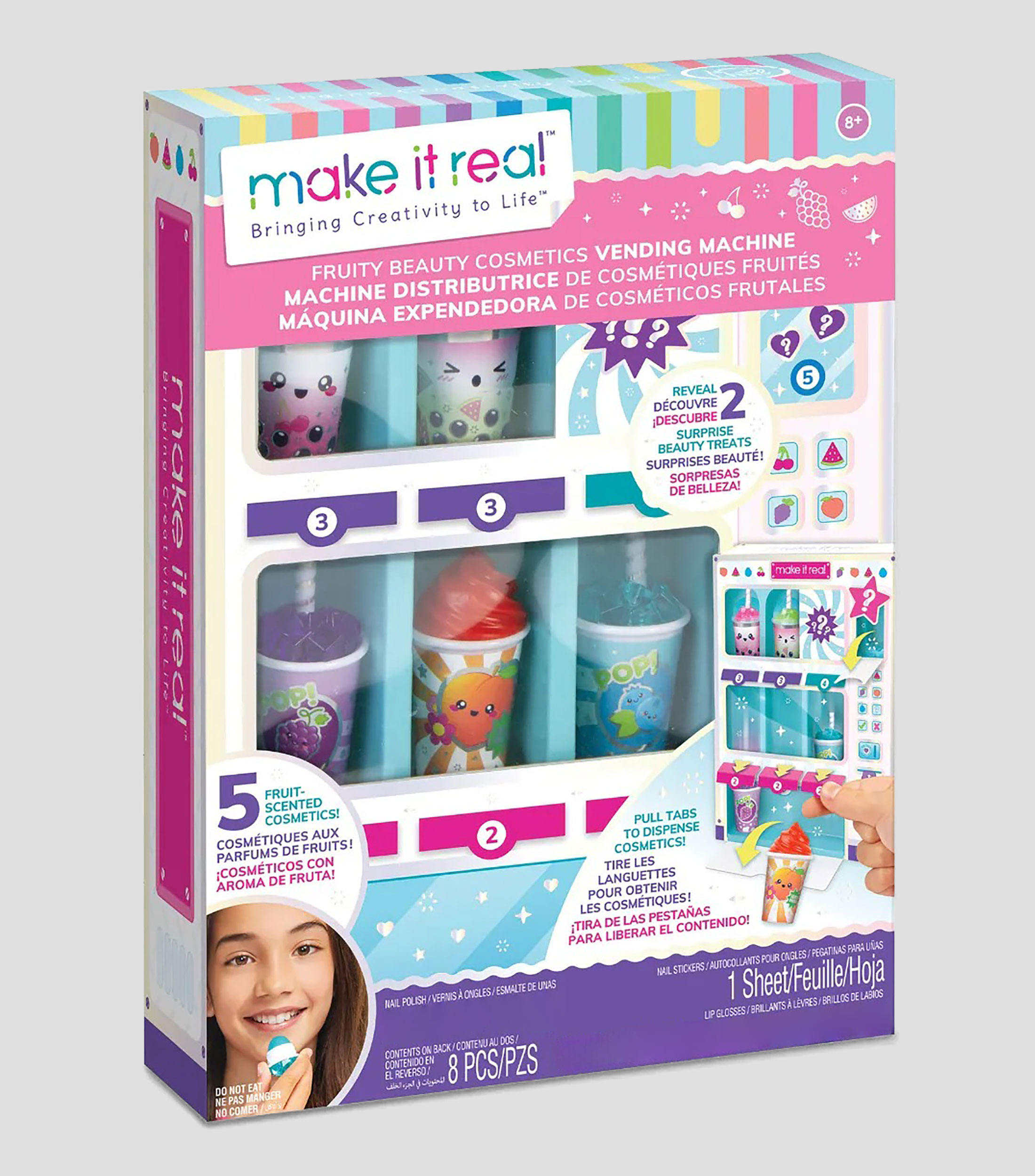 Set de Cosméticos Frutales Máquina Expendedora