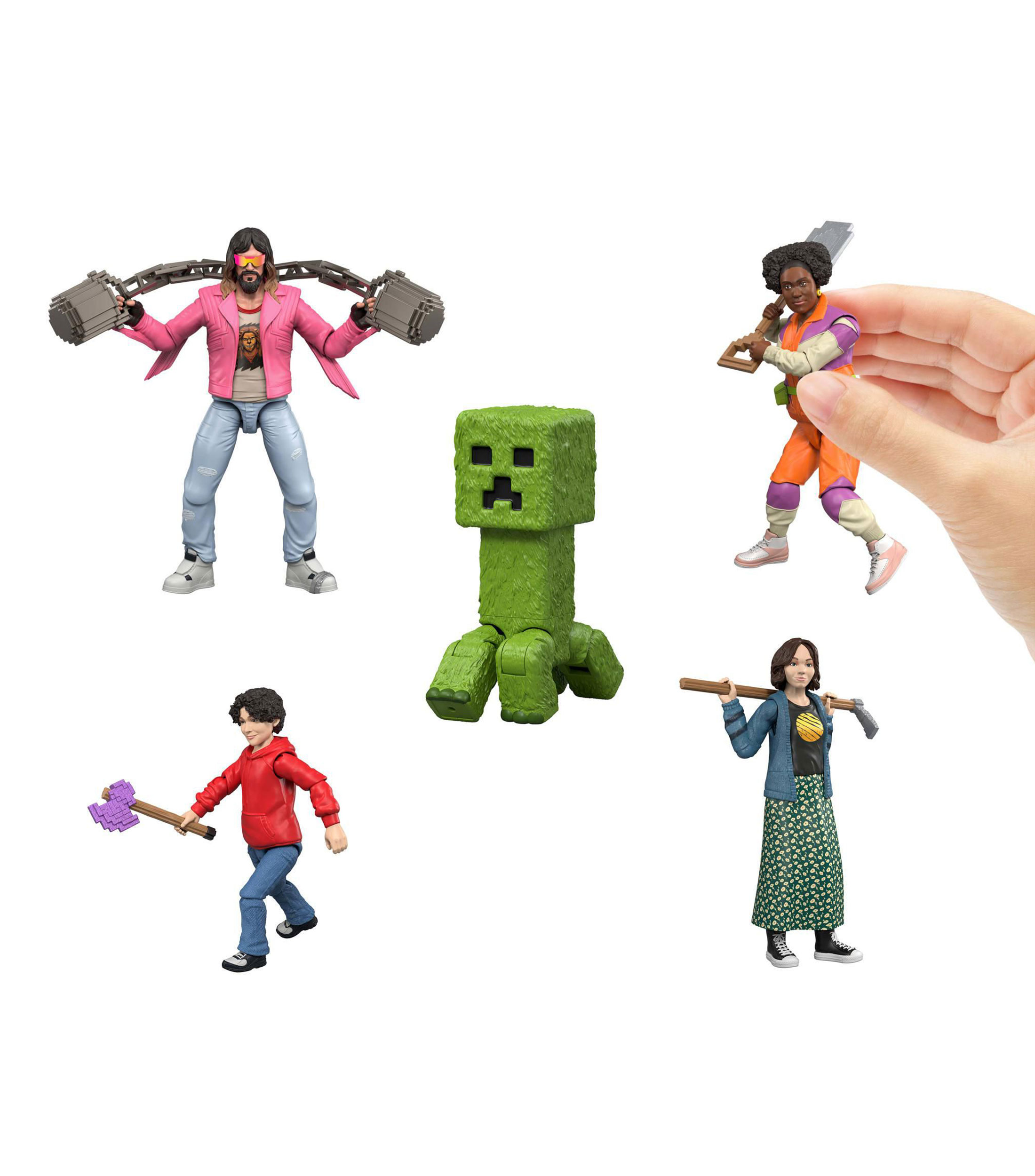 Set 8 figuras de accion A Minecraft Movie