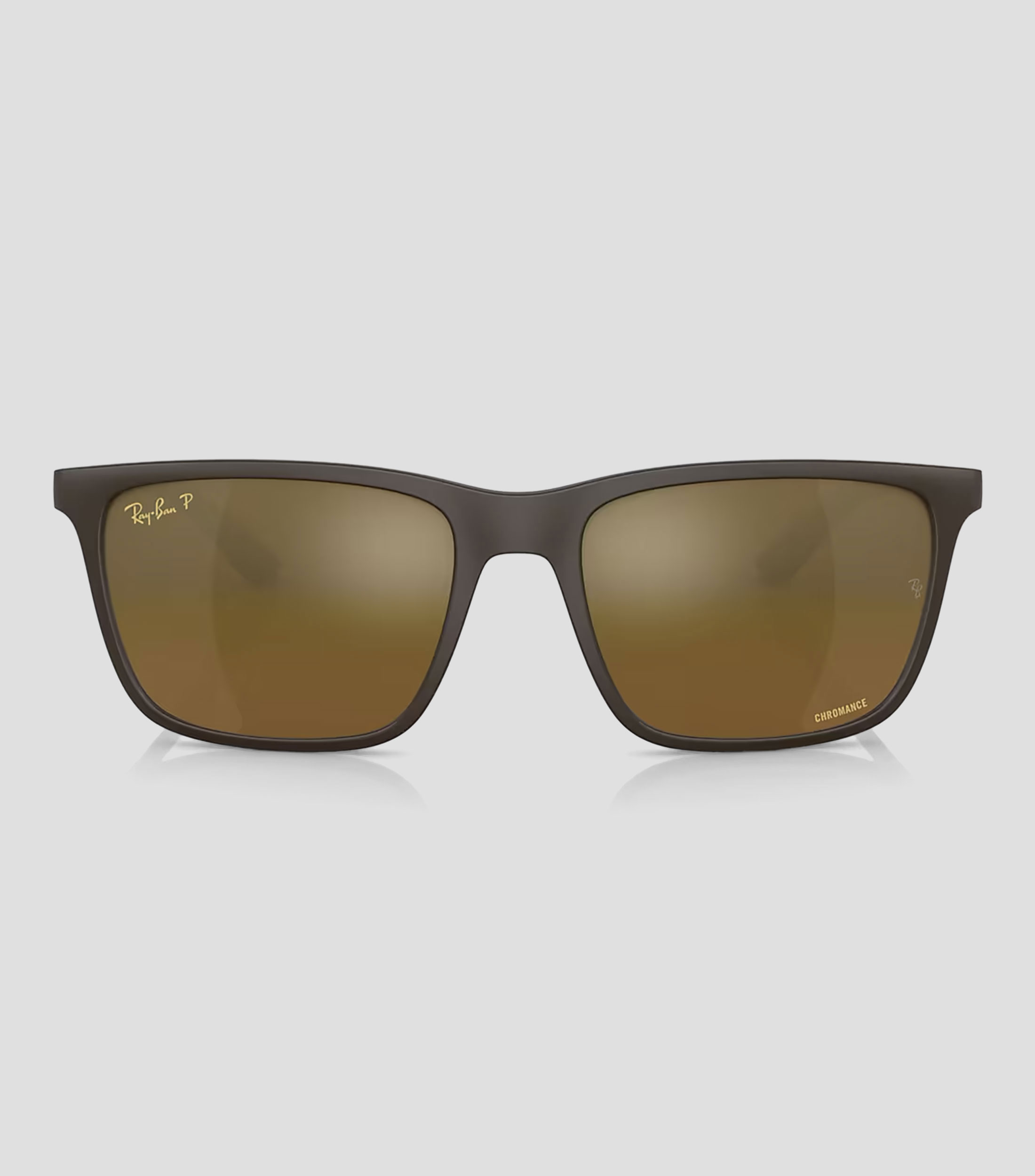 Lentes de sol Rectangulares Cafés Hombre