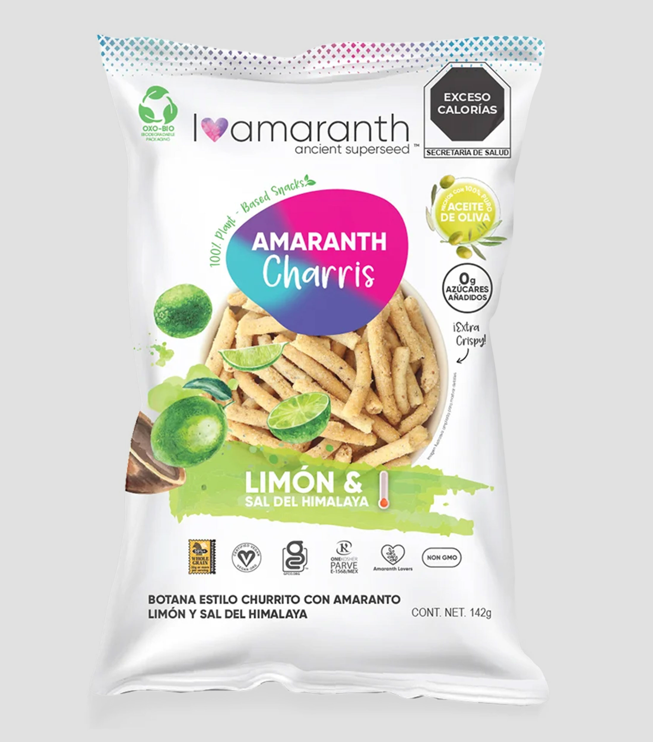 Botana Amaranth Charris - Limón, 142 gr