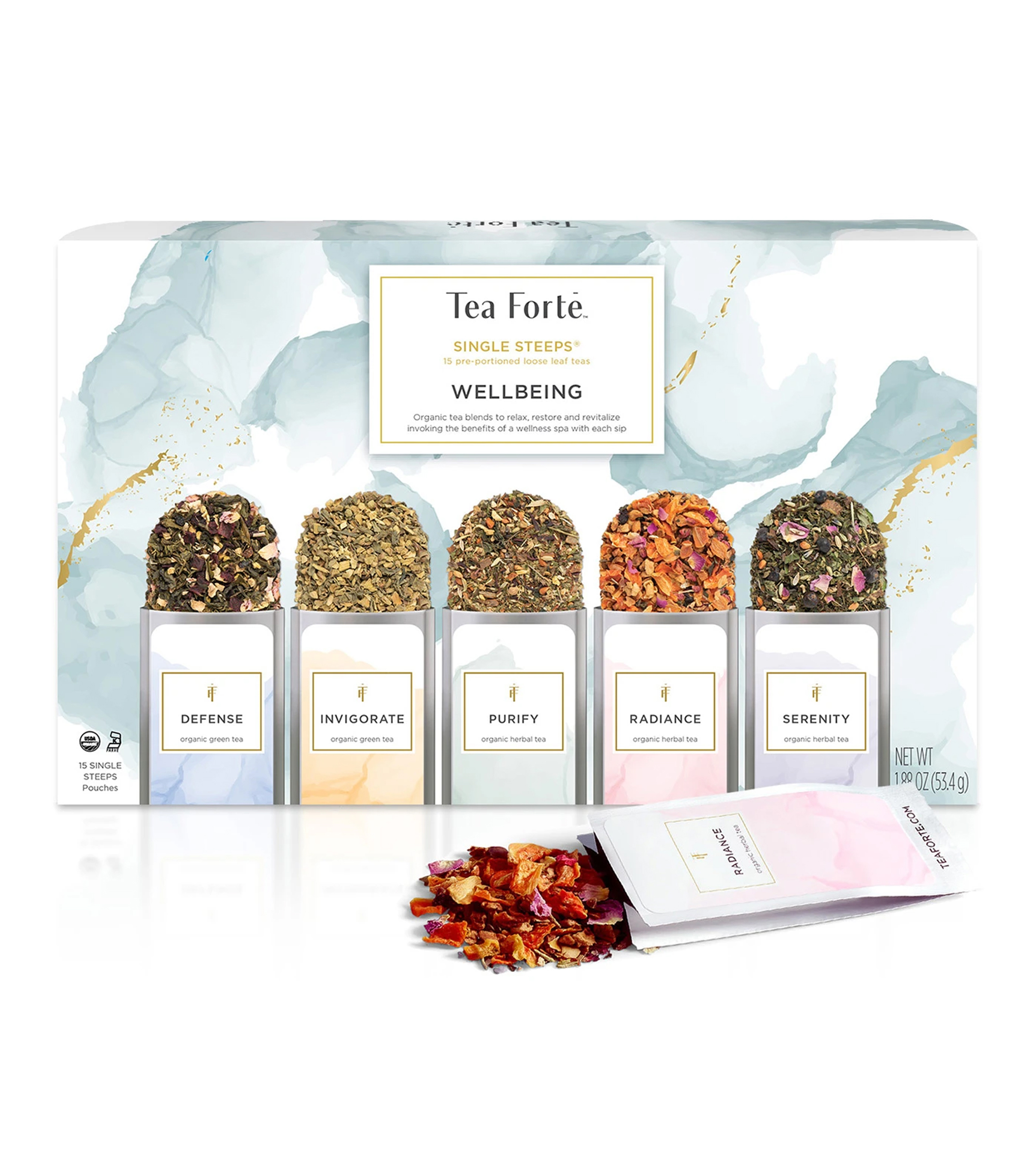 Infusiones de te Wellbeing Single Steeps, 53.4 g