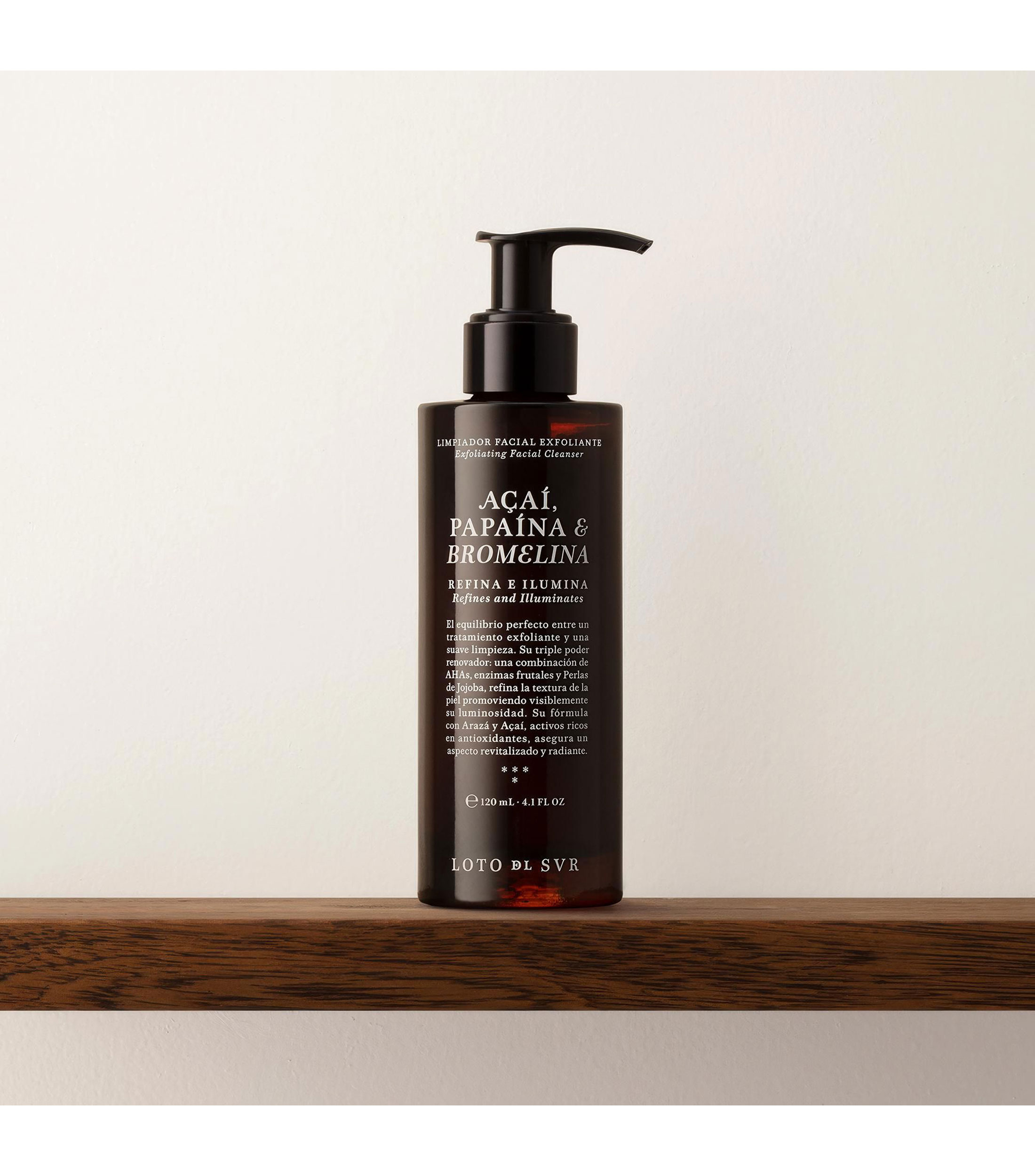 Limpiador Exfoliante Açaí, Papaína & Bromelina, 120 ml