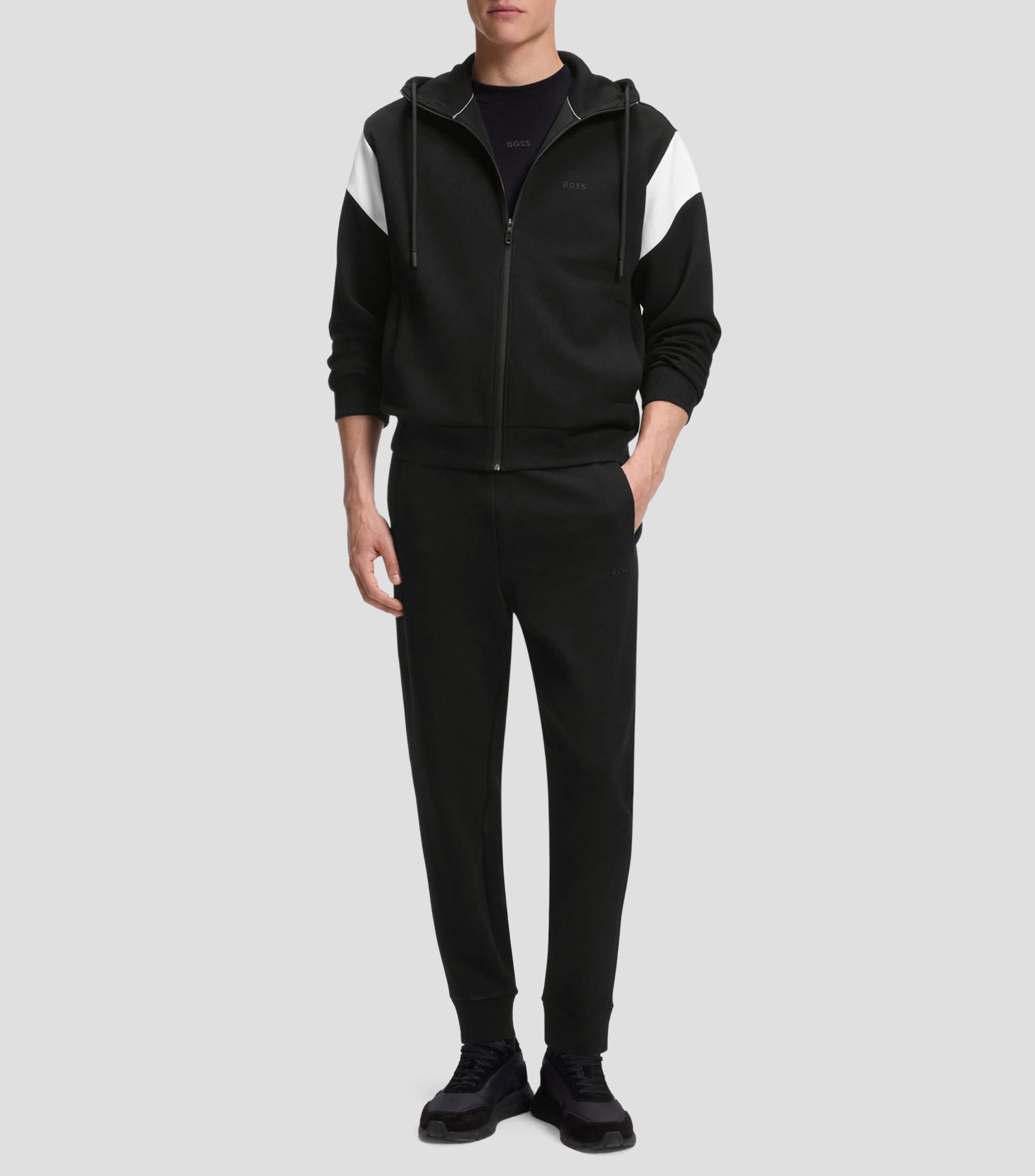 Pants Boss de chándal de algodón con logo bordado Hombre
