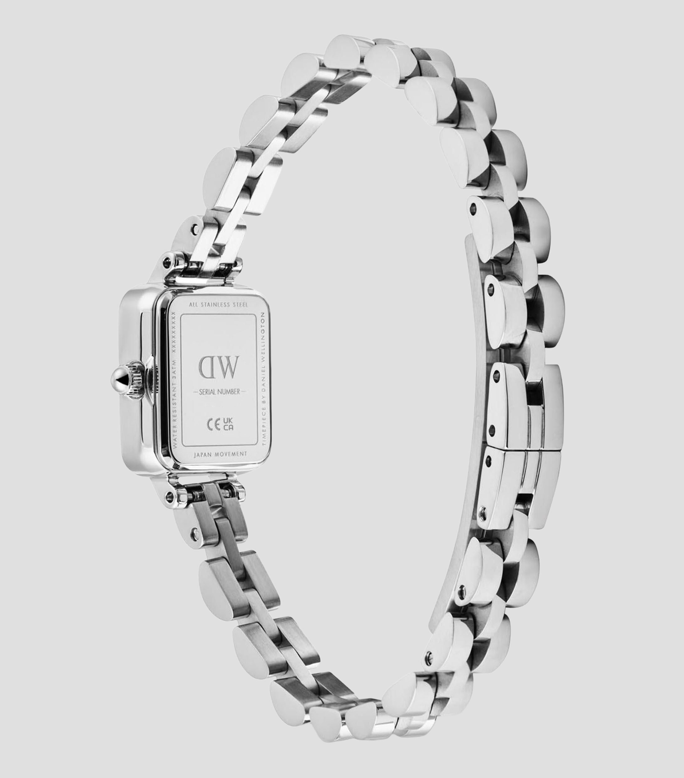 Reloj para Mujer DW Quadro Mini casual plateado