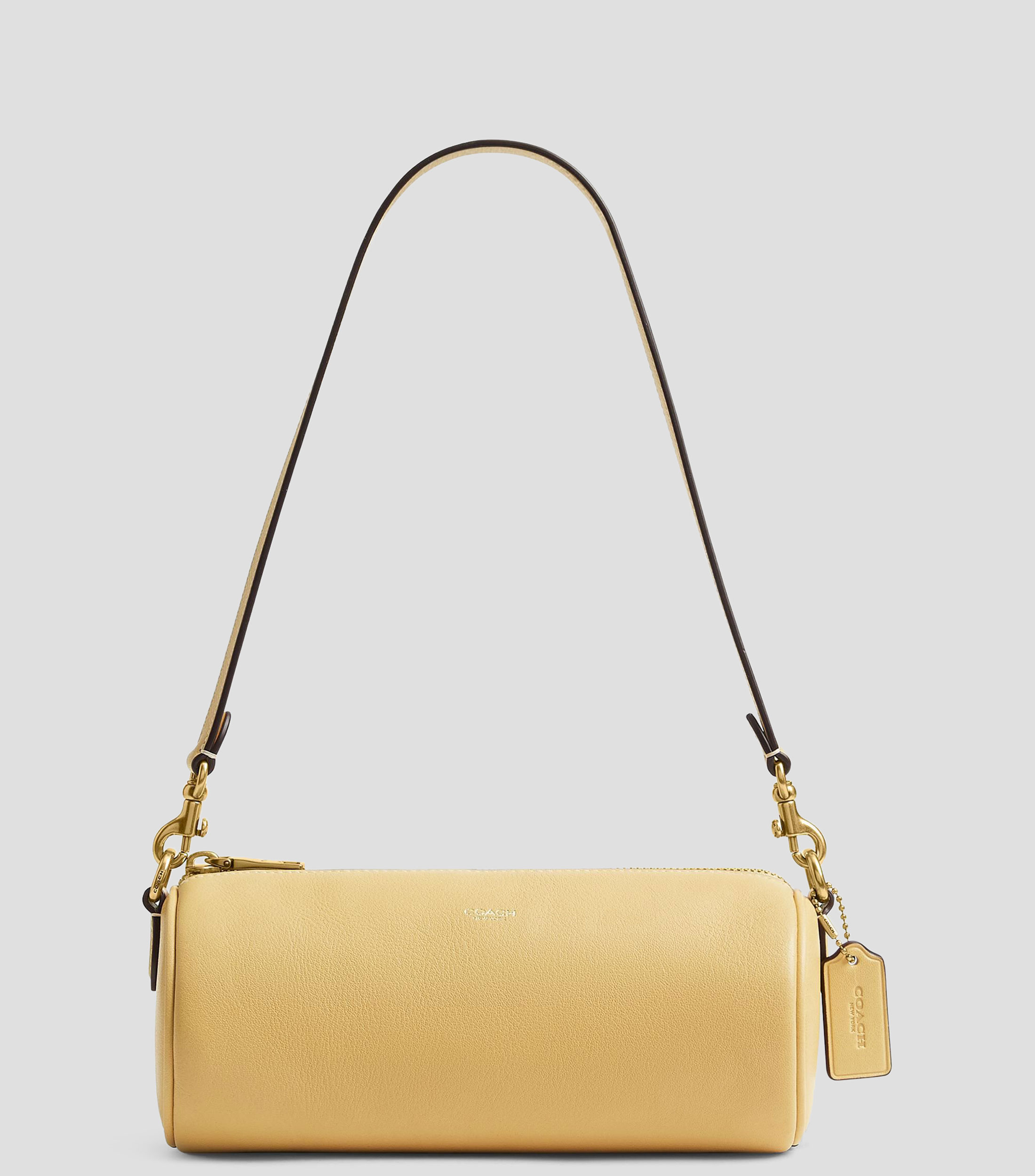 Bolsa Shoulder Amarilla Barrel Lisa Mujer