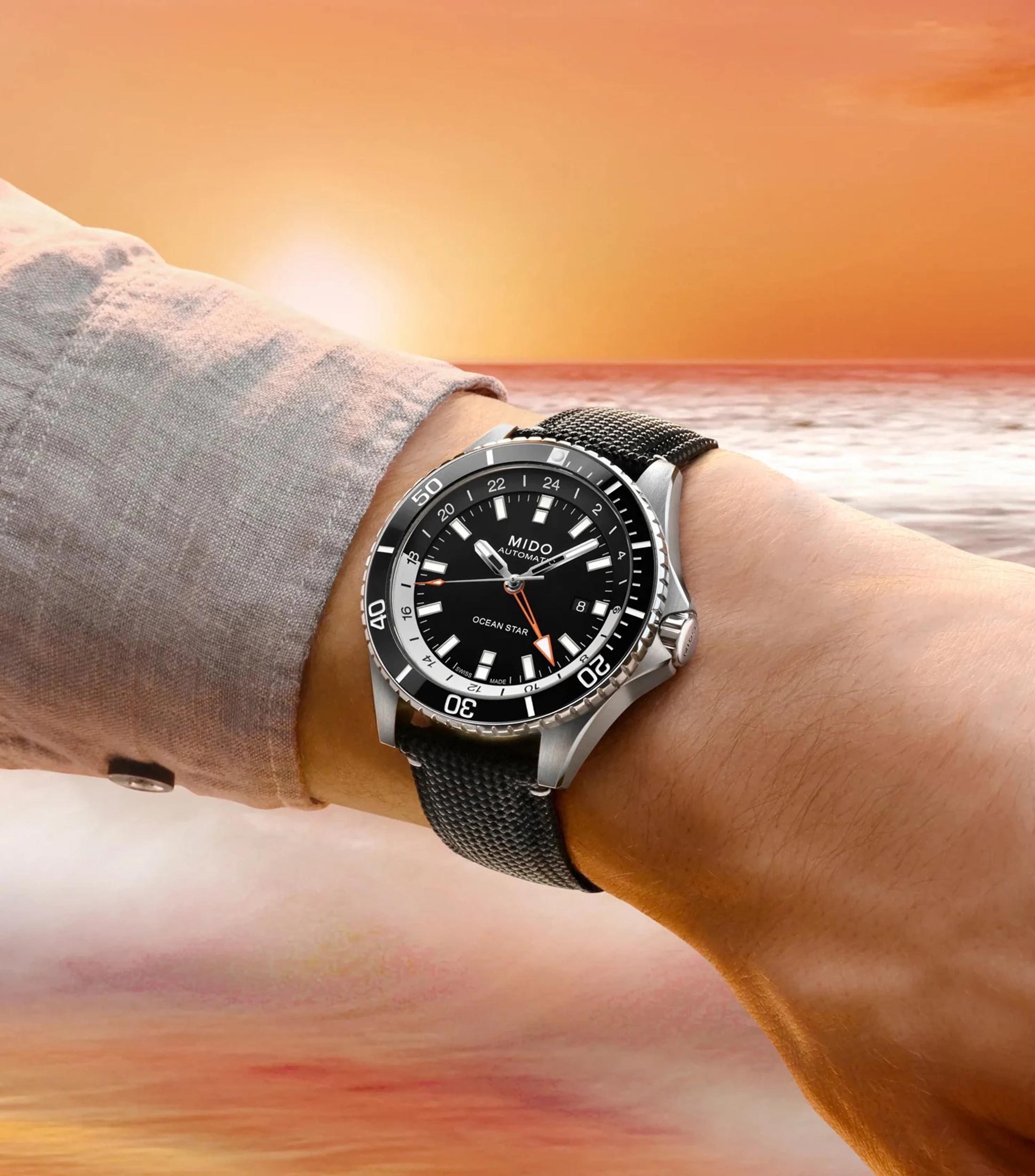 Reloj para Hombre Ocean Star GMT Casual Plateado