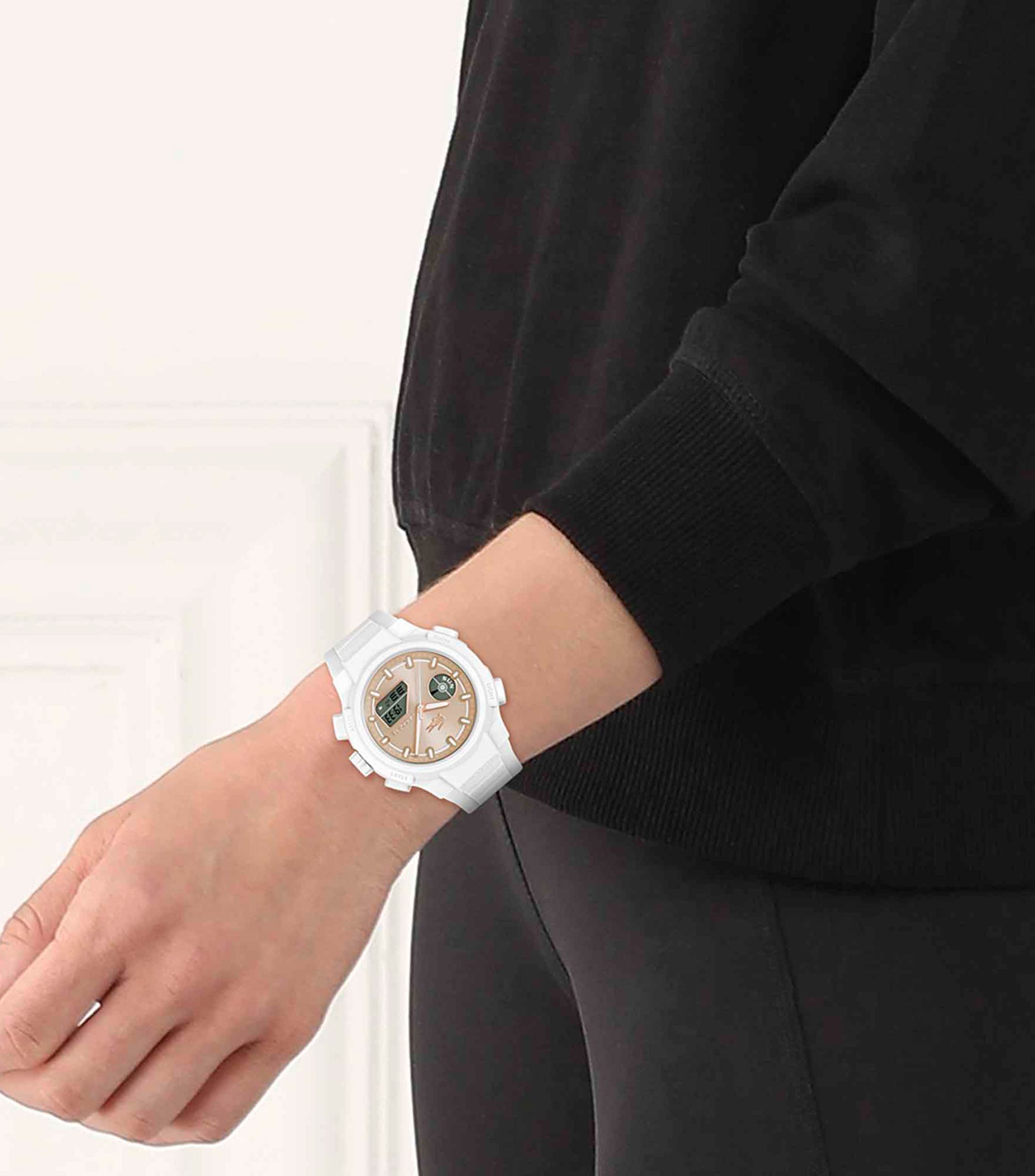 Reloj para Mujer LC33 Casual Café, Blanco