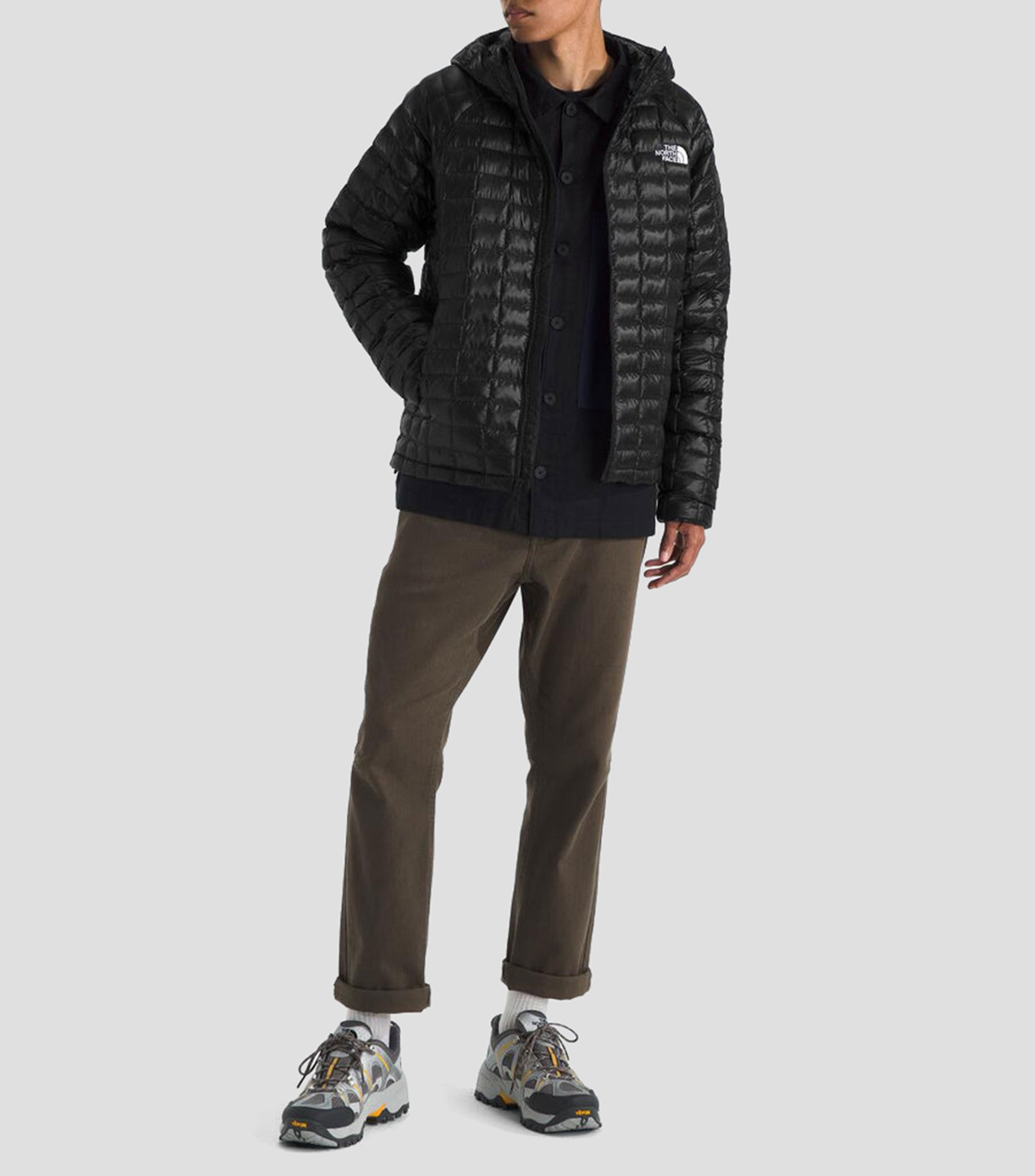 Chamarra puffer con capucha Hombre
