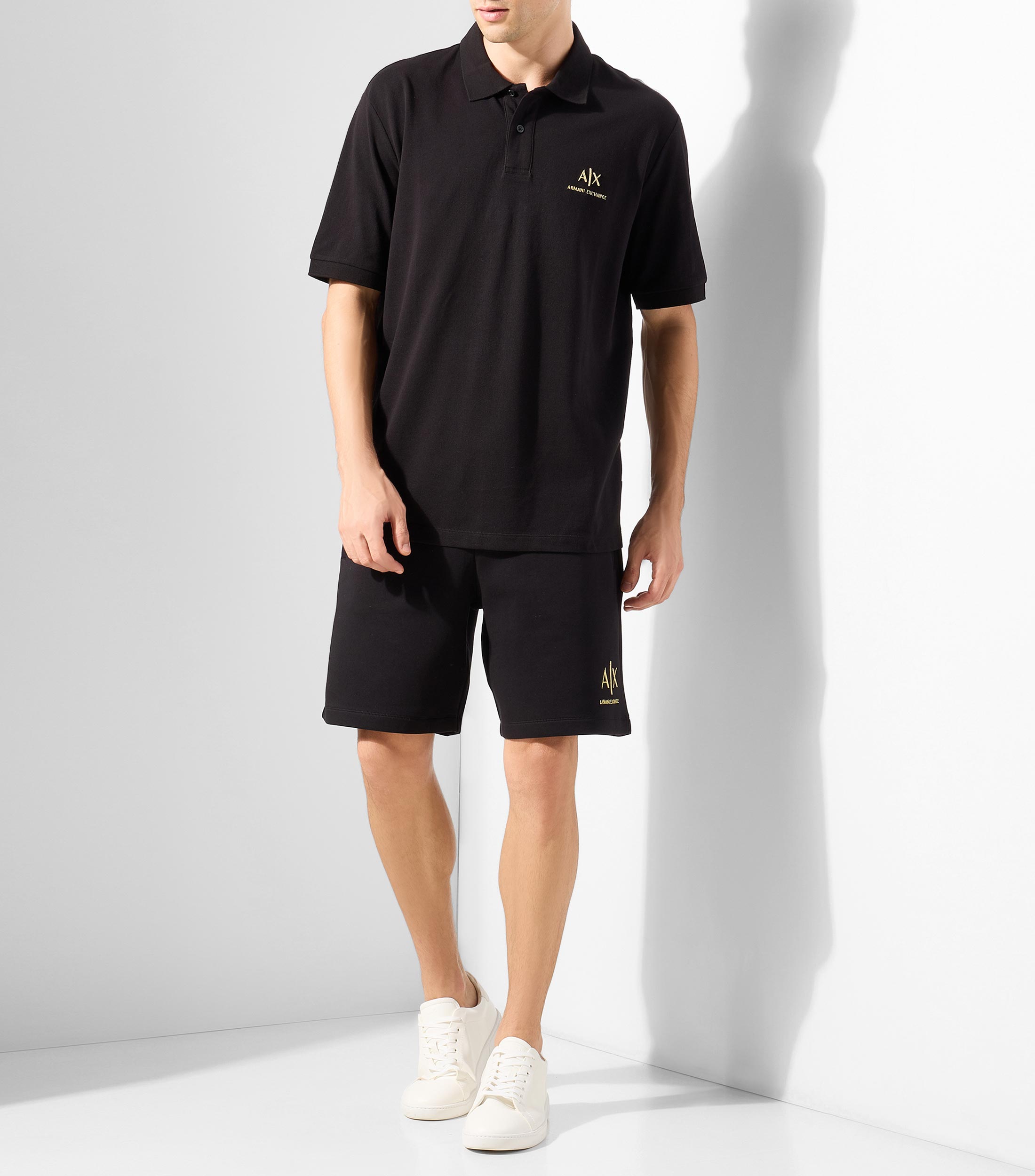 Playera tipo polo manga corta lisa Hombre
