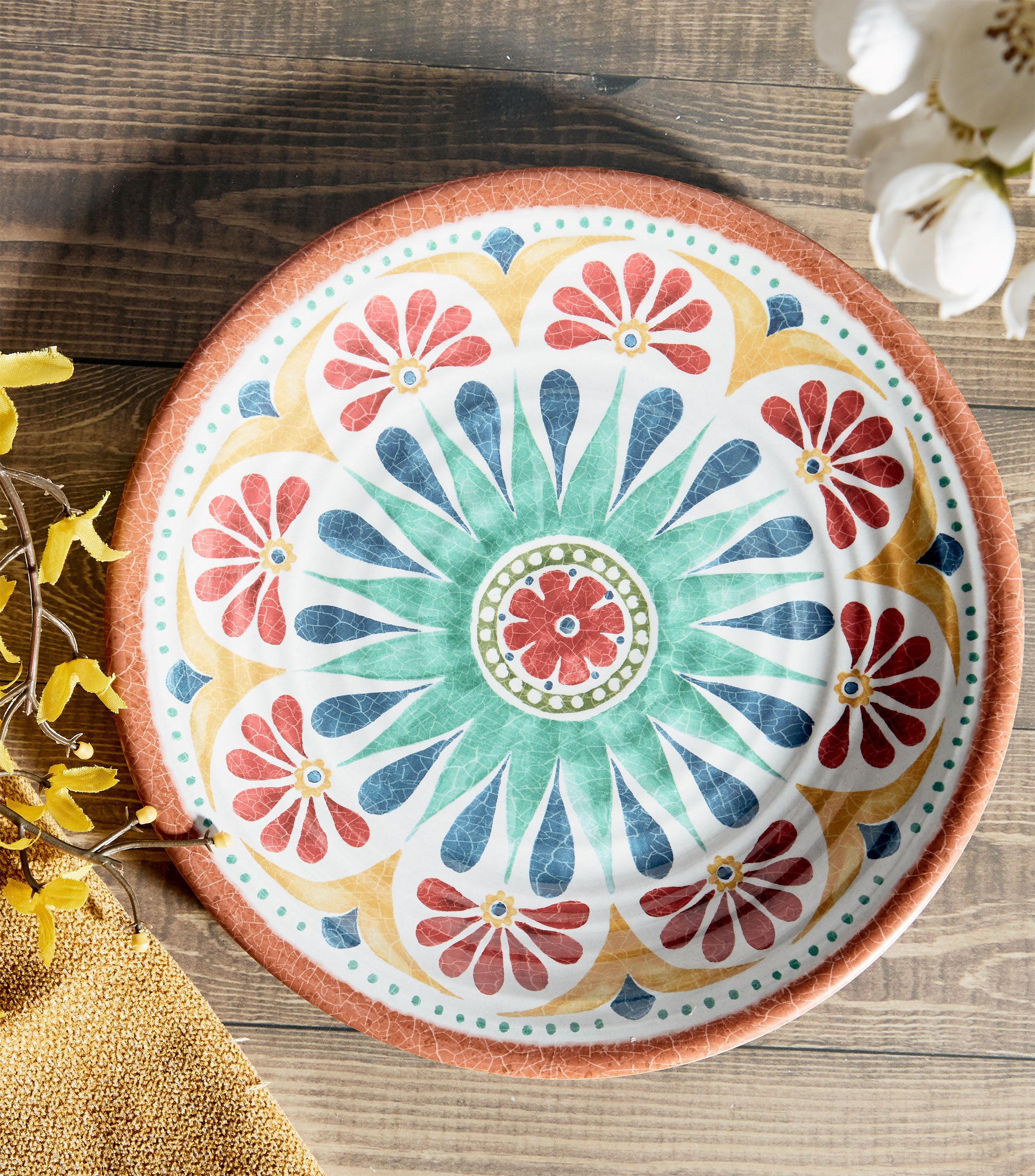 Plato para Ensalada Rio Medallion floral