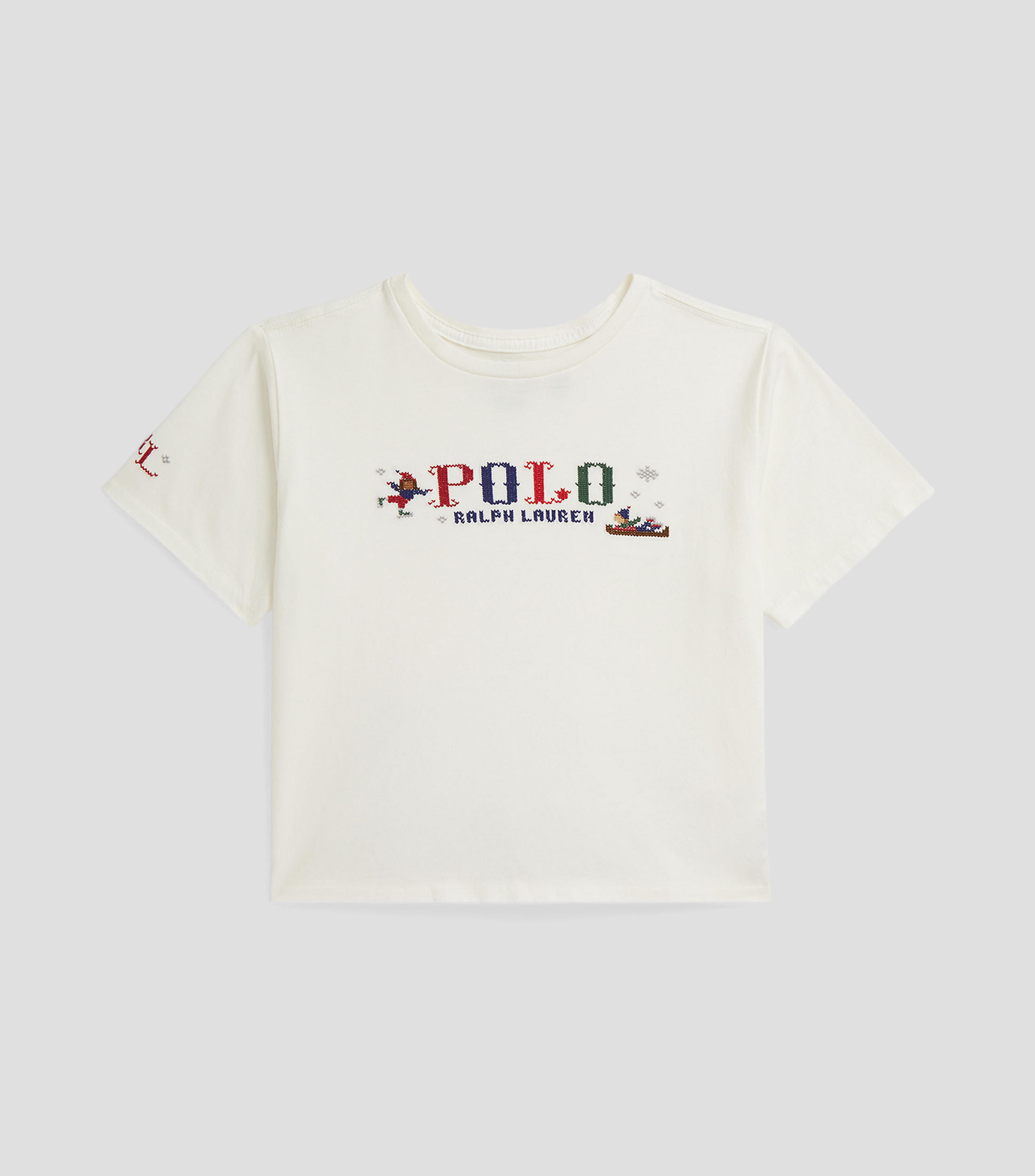 Playera de cuello redondo y manga corta Niña