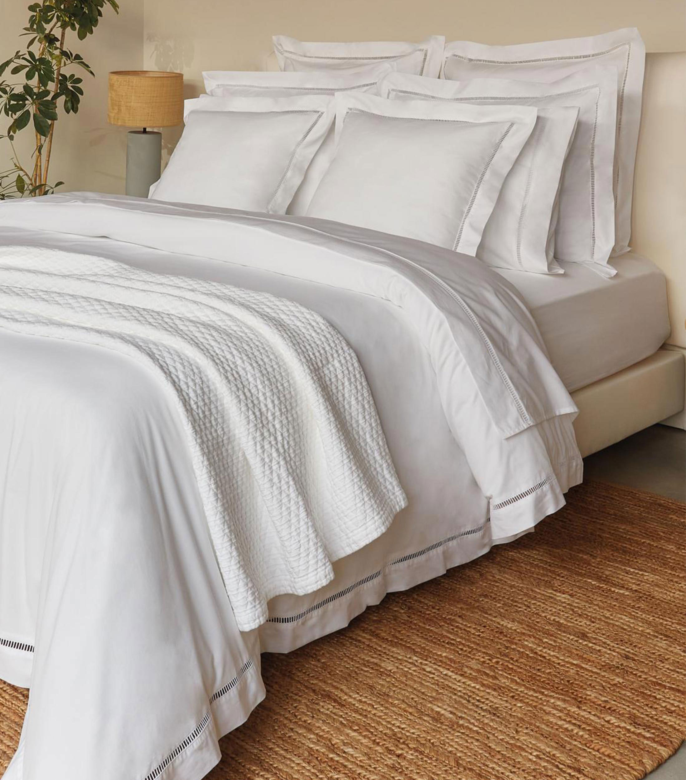 Funda para Duvet Matrimonial, Queen Size en algodon Paros blanca