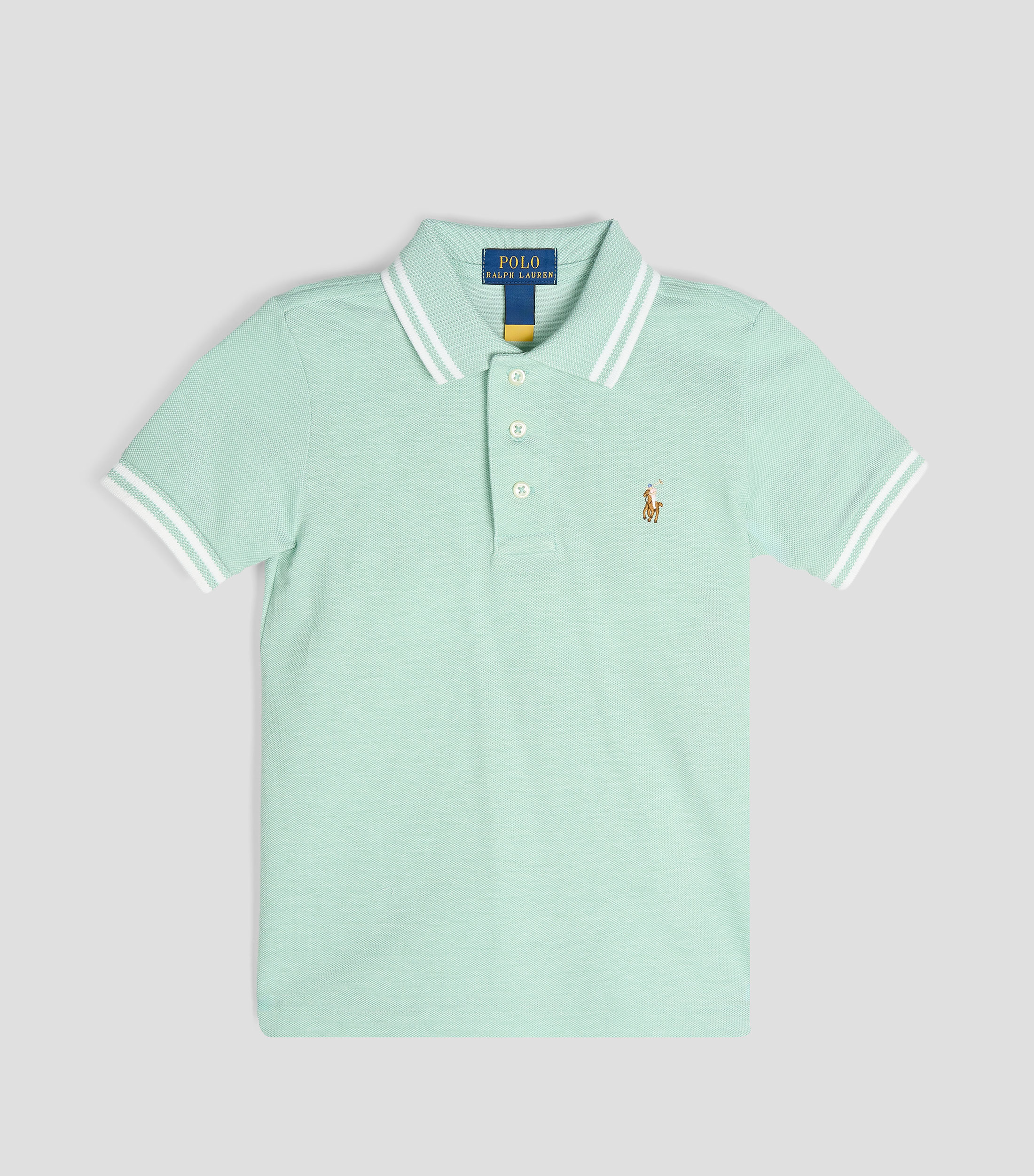 Playera polo manga corta sólida Bebé