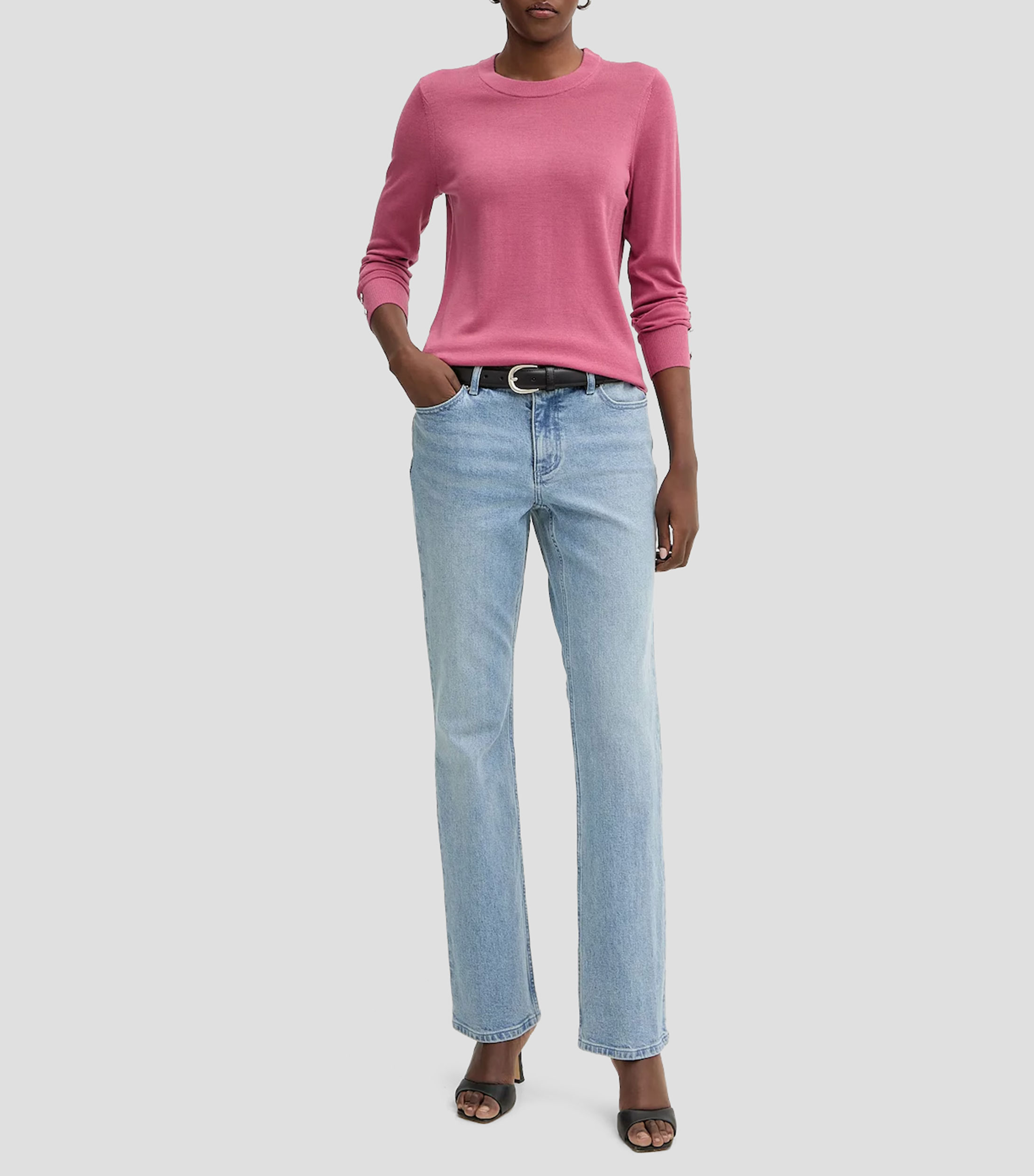 Suéter cuello redondo Mujer
