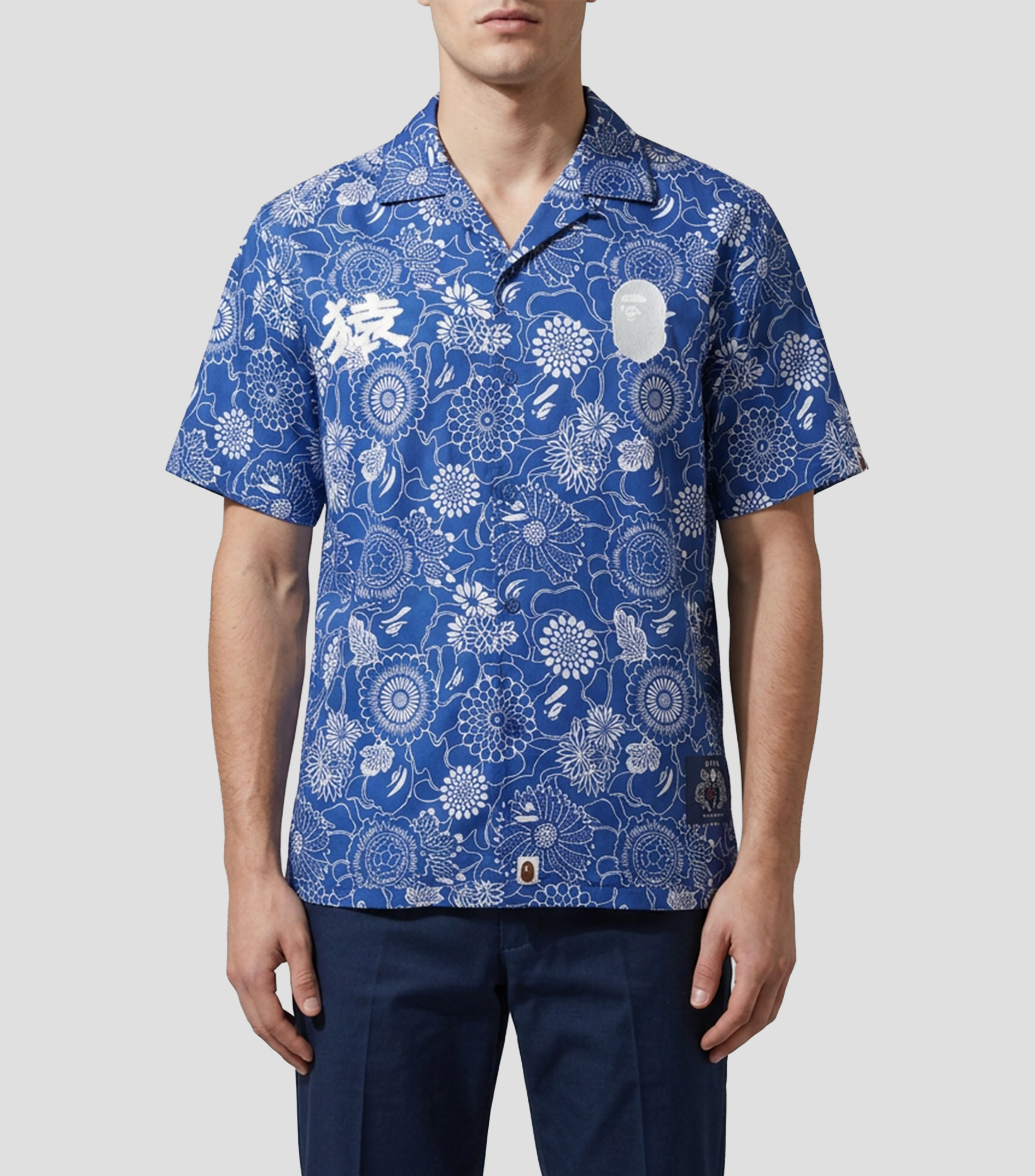 Camisa estampada manga corta Hombre