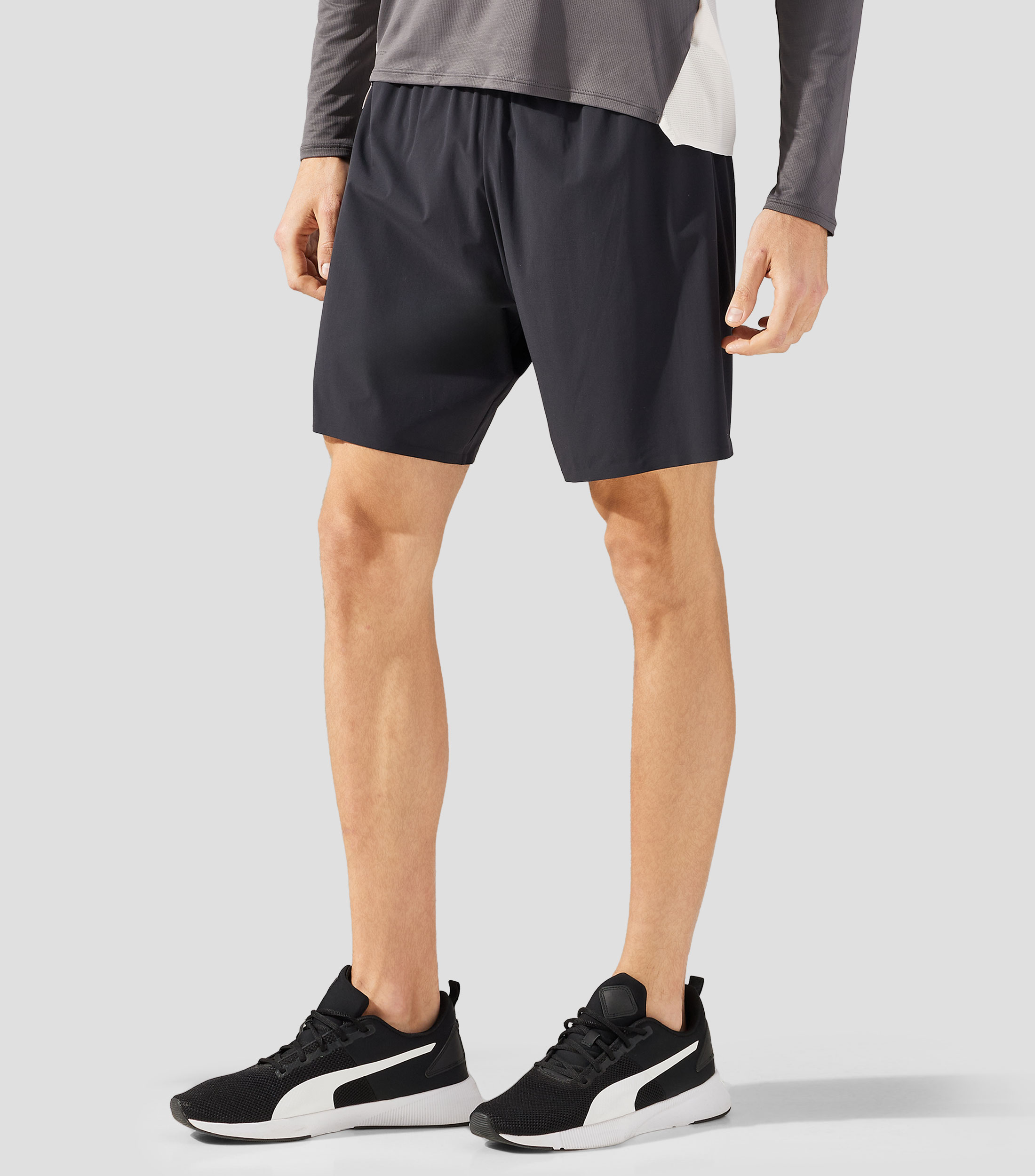 Short de entrenamiento liso Hombre