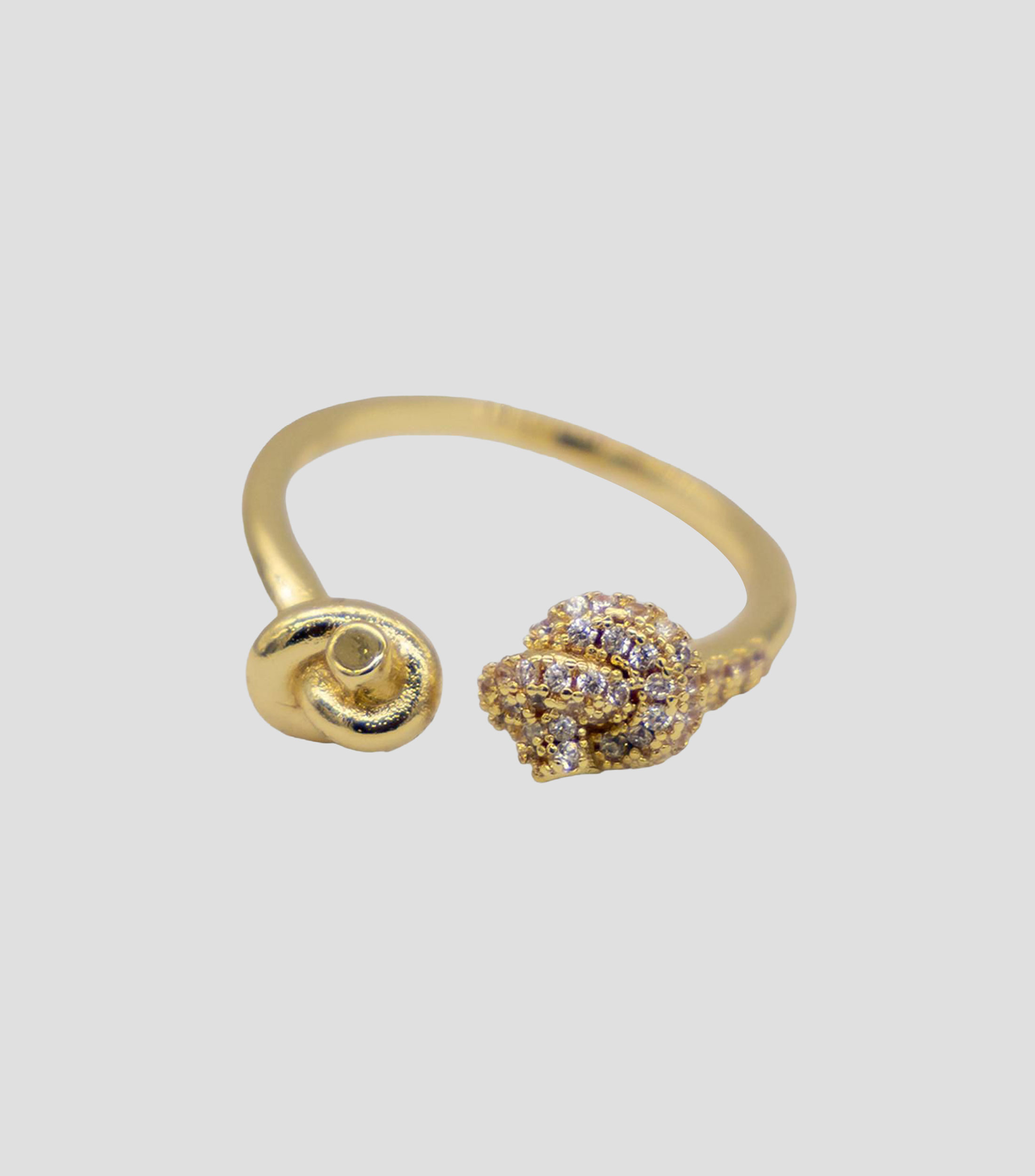 Anillo ajustable Nudos con circonia Mujer