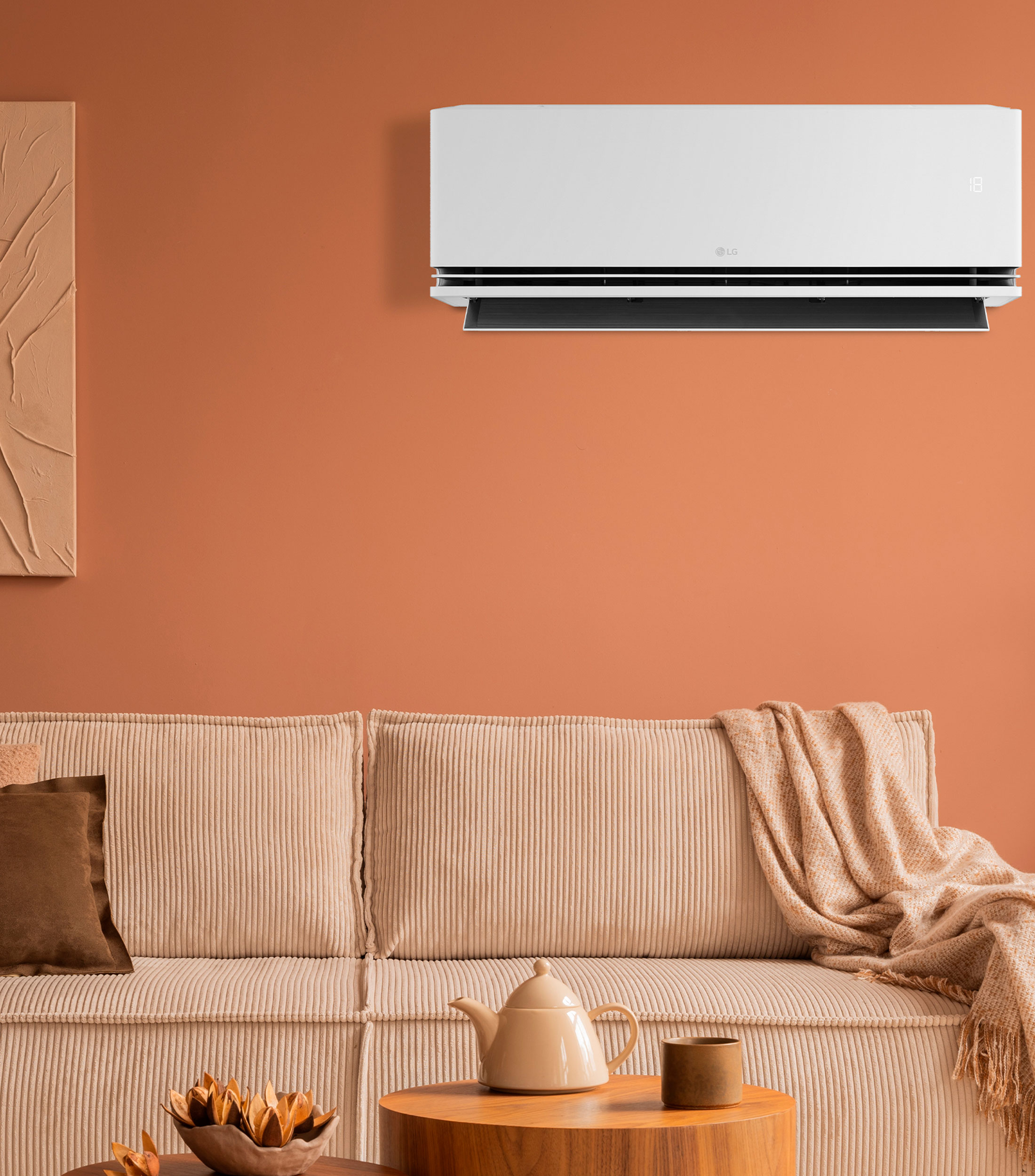 Aire Acondicionado Minisplit LG Dual Inverter AI Air 2 Toneladas Frío y Calor 220V VA242H5