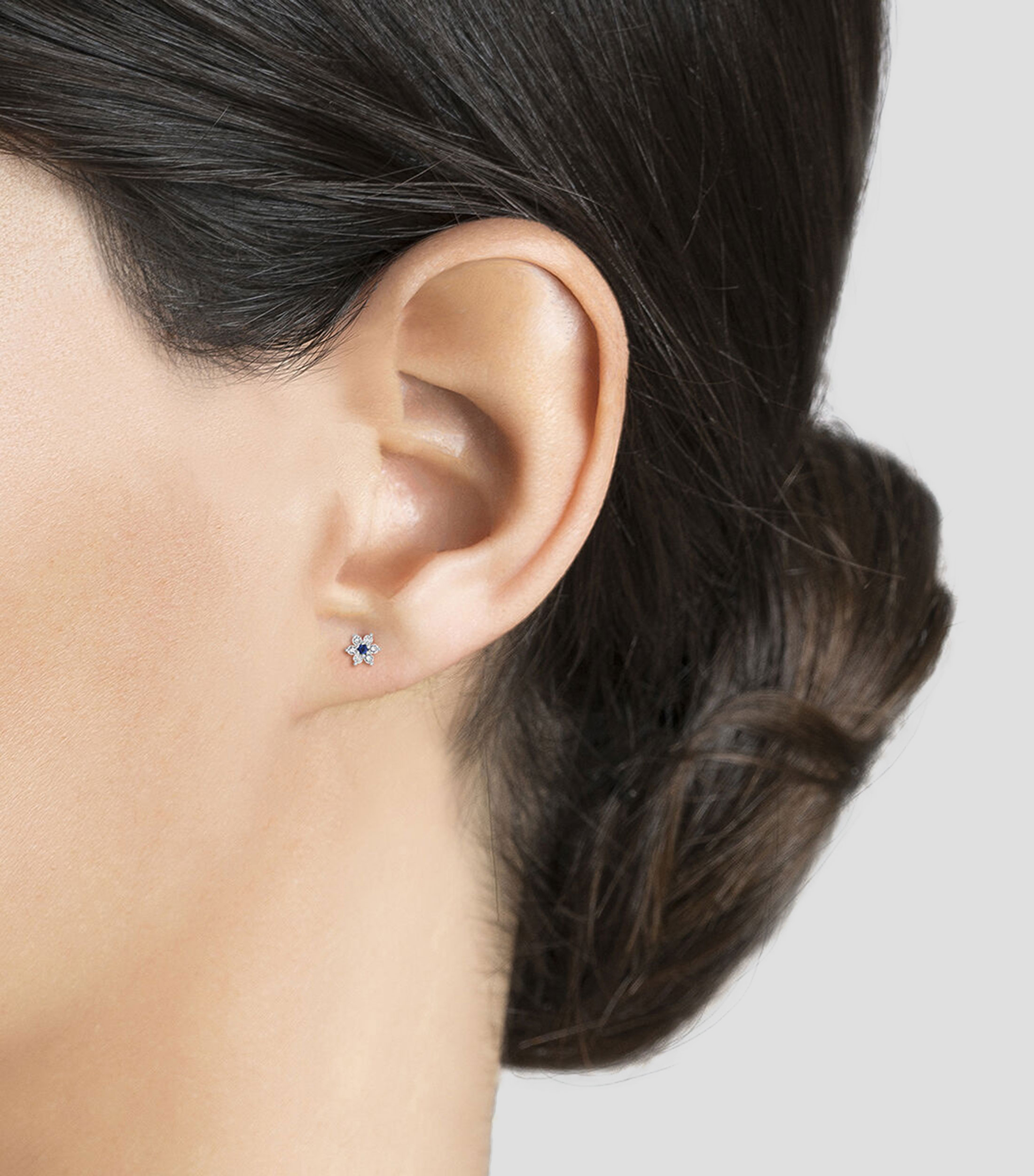 Aretes en Plata .925 con gemas Mujer