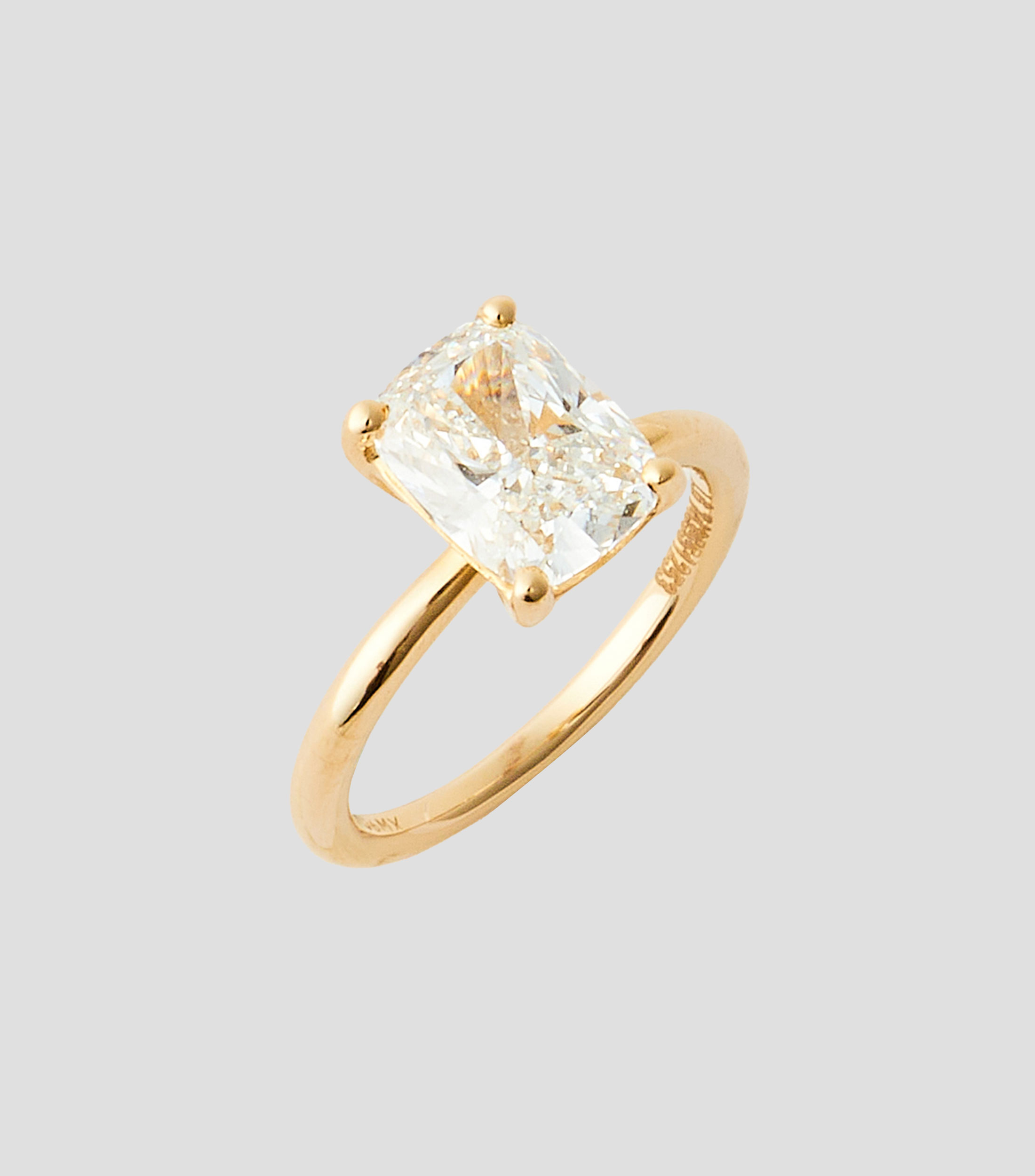 Anillo solitario en Oro de 14 Kilates con diamante de laboratorio Mujer