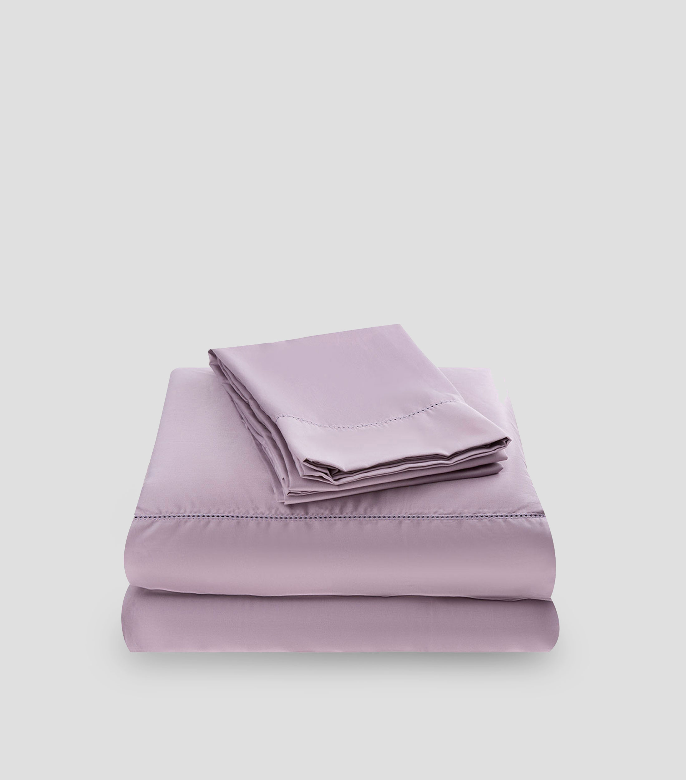 Juego Sábanas King Size de algodón Sateen Lavanda