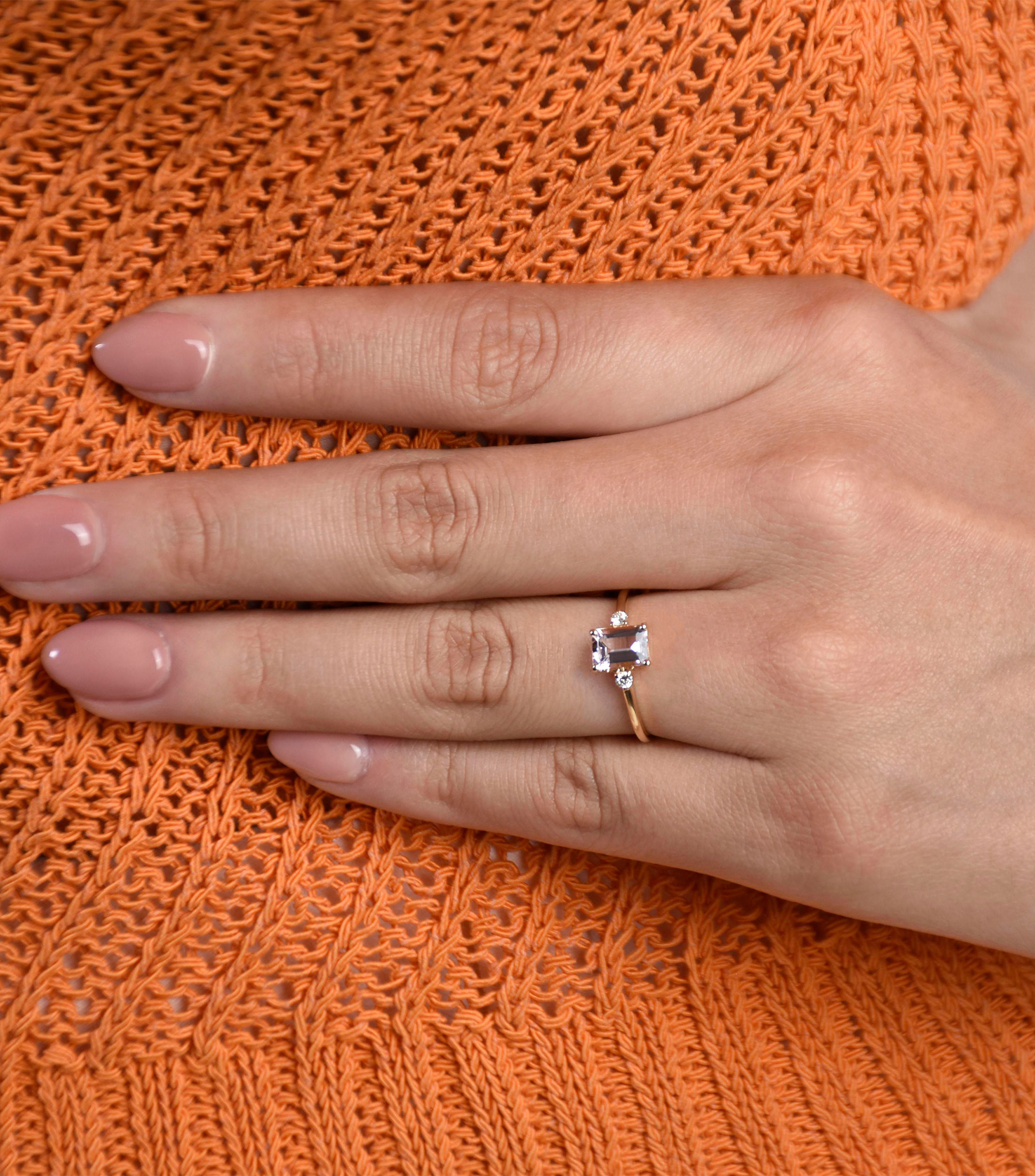 Anillo en oro amarillo de 18 Kilates Mujer