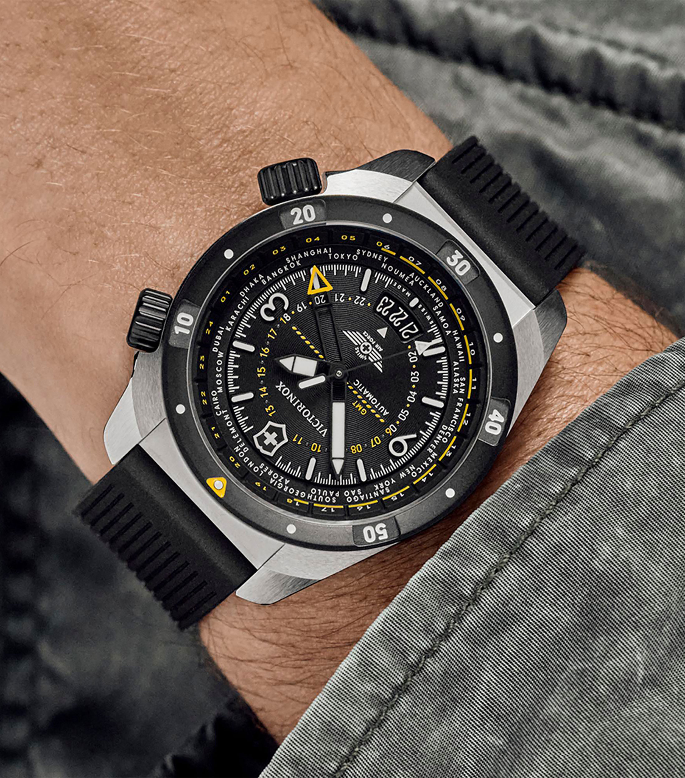 Reloj para Hombre Air Pro Deportivo Plateado