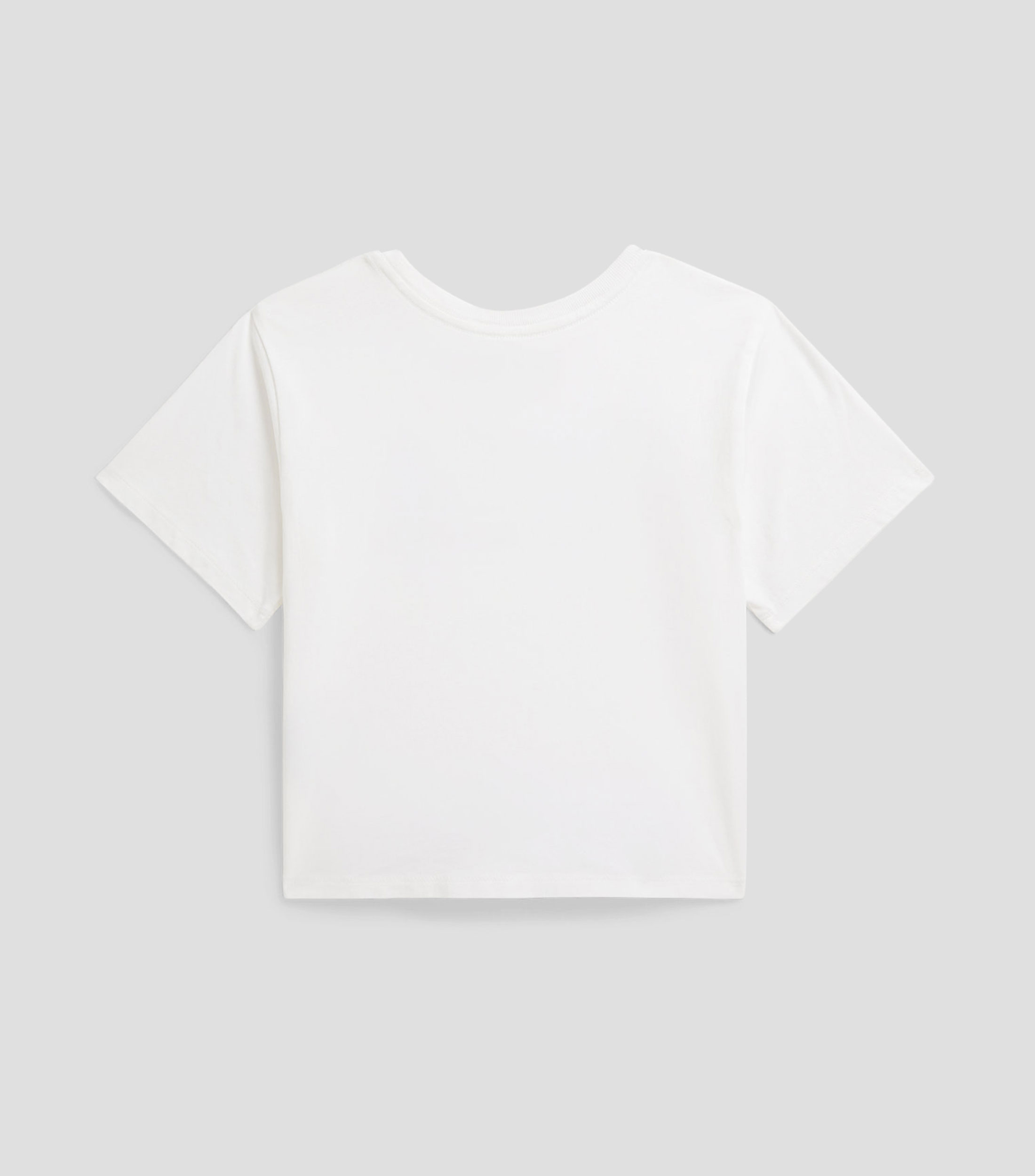 Playera cuello redondo manga corta logo sólido Niña