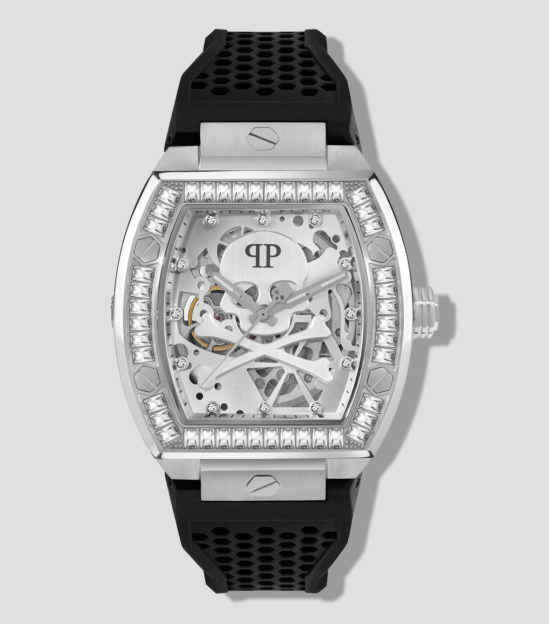 Reloj para hombre The Skeleton casual Craneo blanco