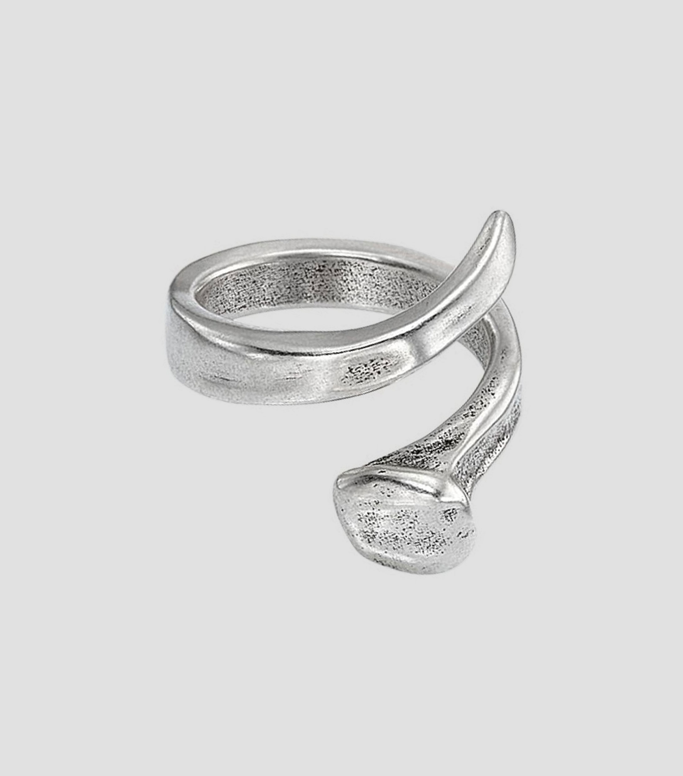 Anillo en plata entrelazado Mujer