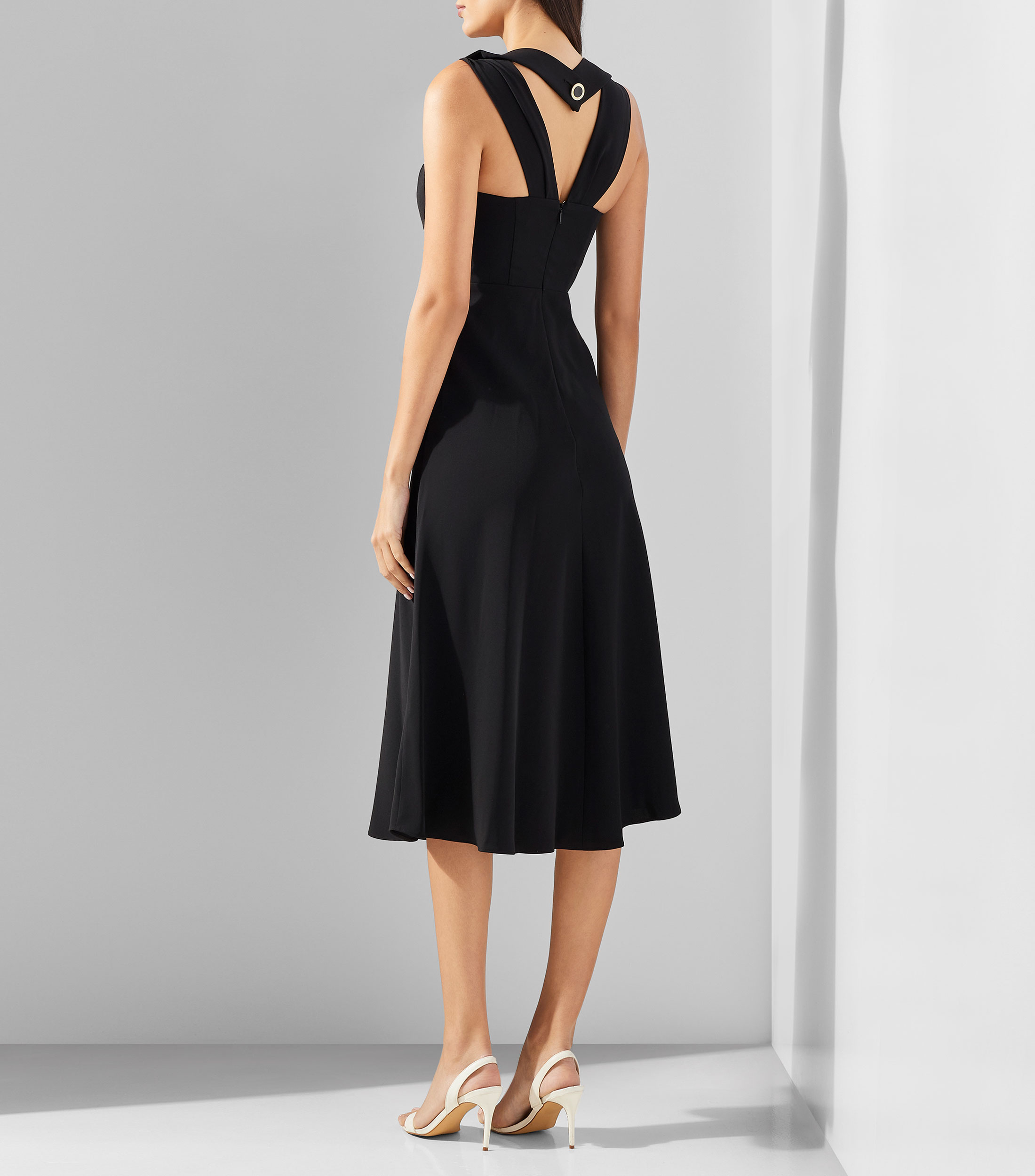 Vestido largo liso Mujer