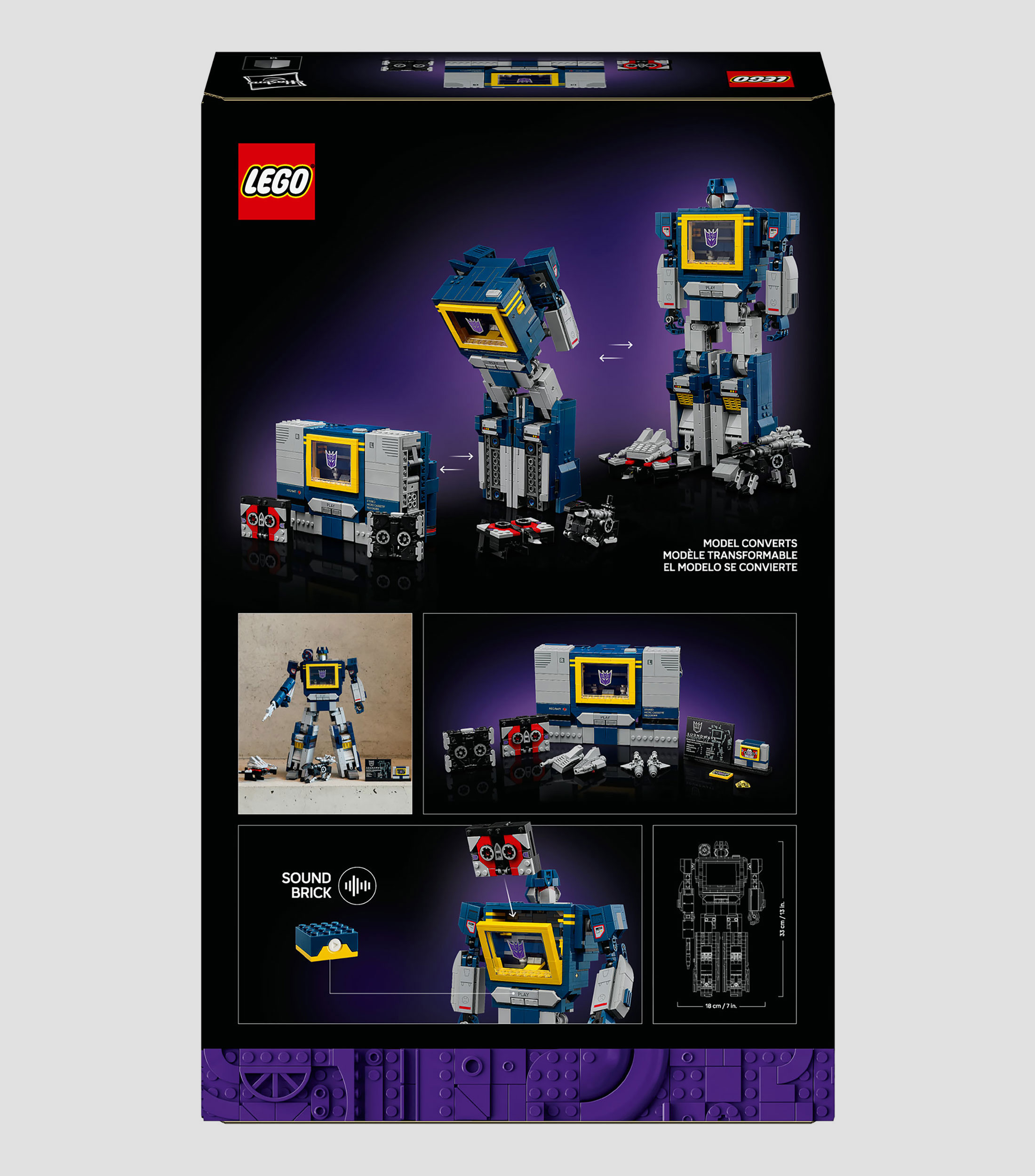 Lego Icons Transformers Soundwave 10358