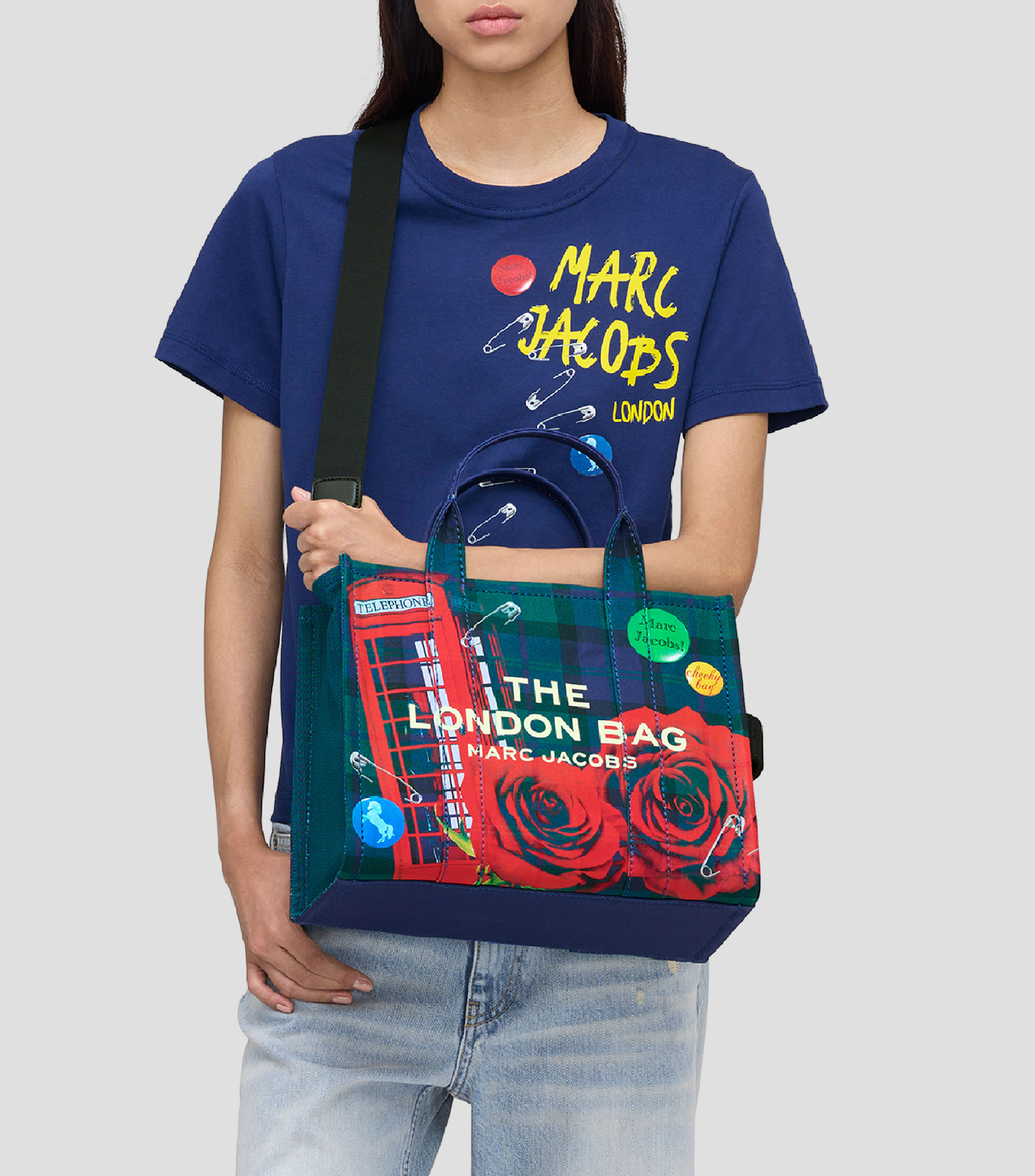 Bolsa tote multicolor The medium tote London estampada Mujer
