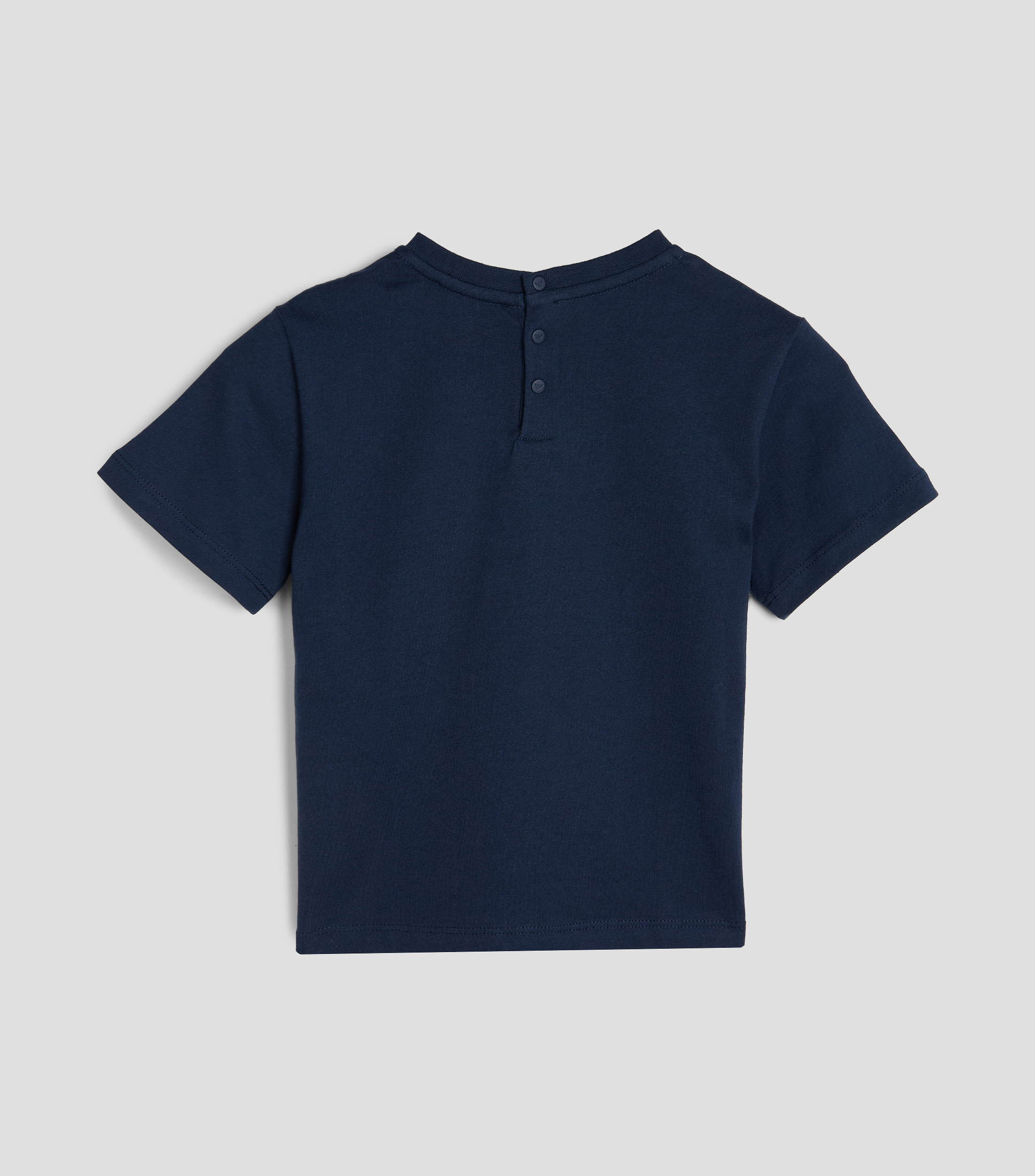 Playera de cuello redondo con manga corta estampada Bebé