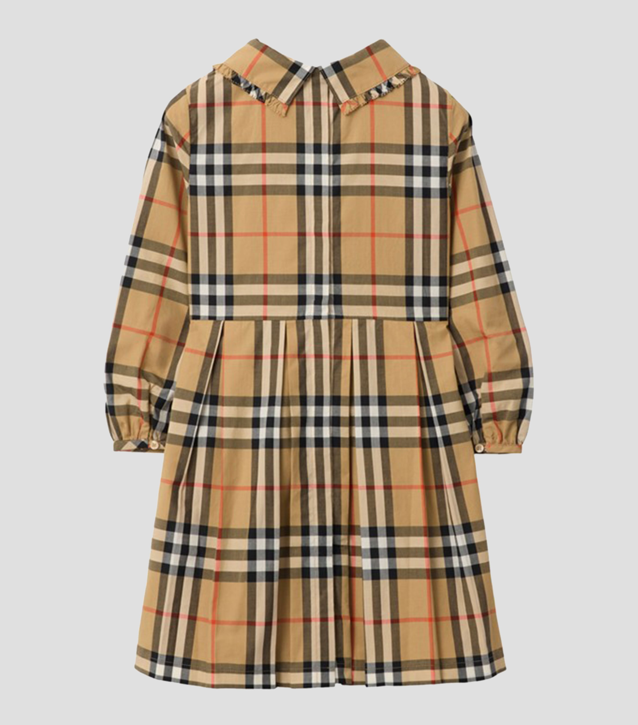 Vestido Casual Largo manga larga Cuadros Niña