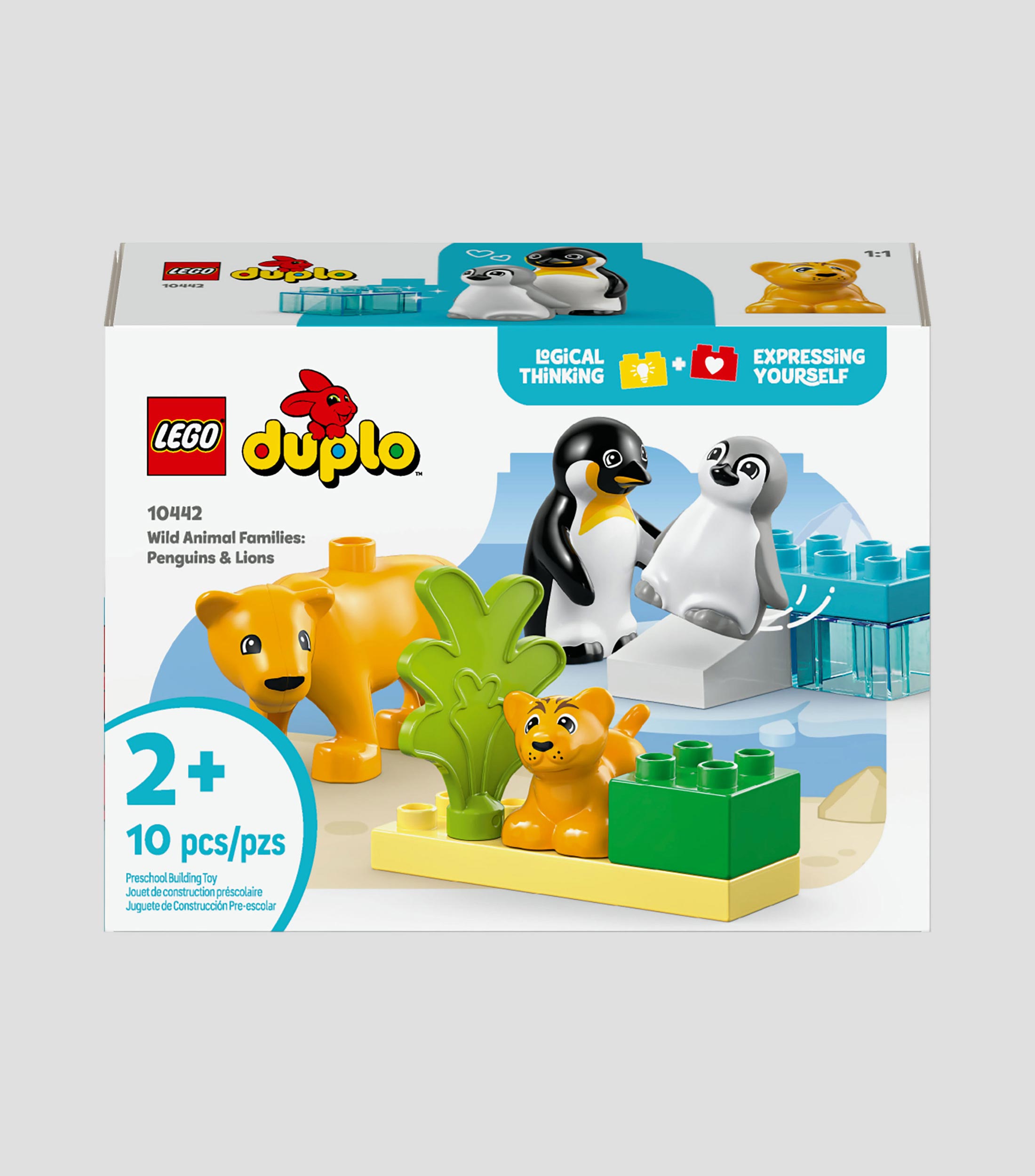 Lego Duplo Mi Pueblo Familias de la Fauna Salvaje Pingüinos y Leones 10442