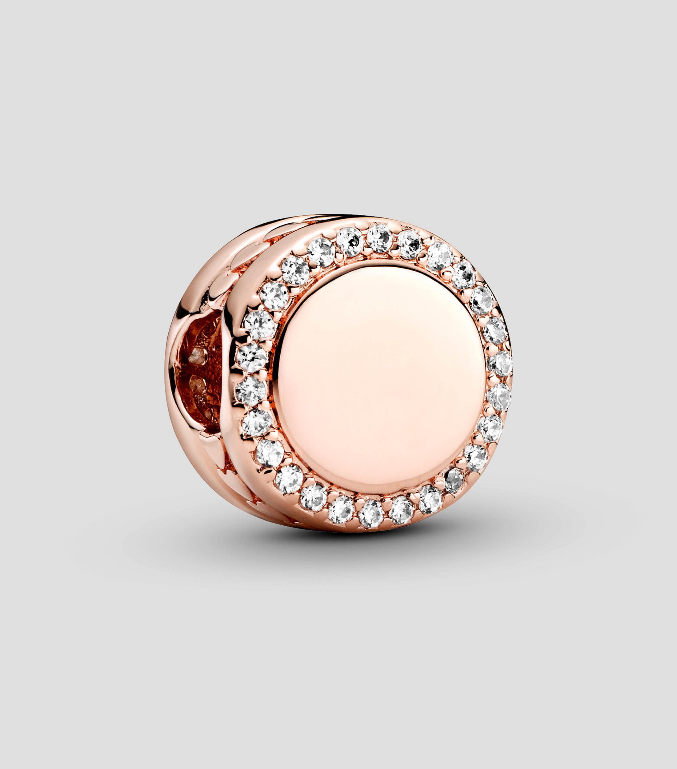 Charm en plata de botón Mujer