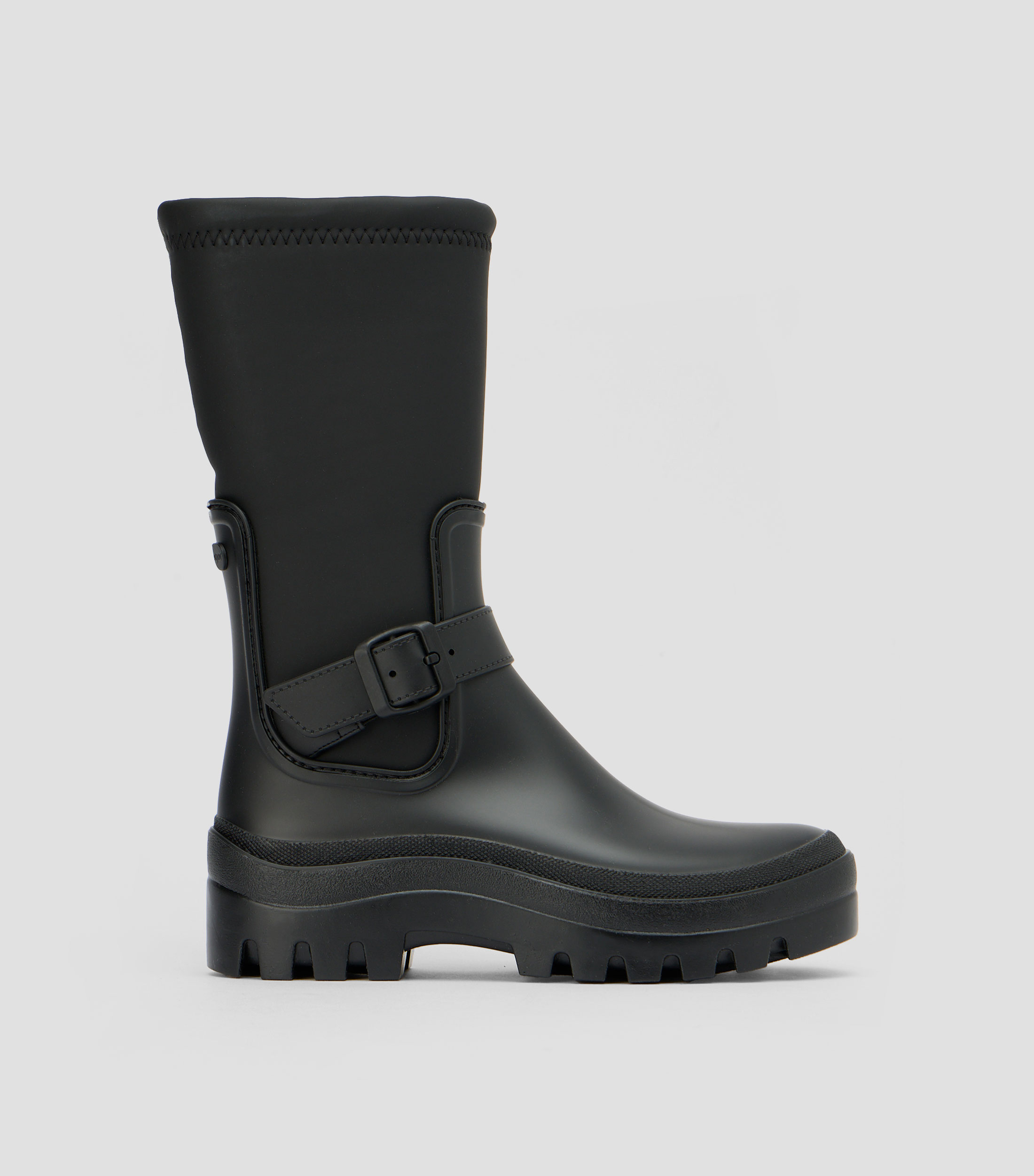Botas casuales medias con tacón bajo y ancho Mujer