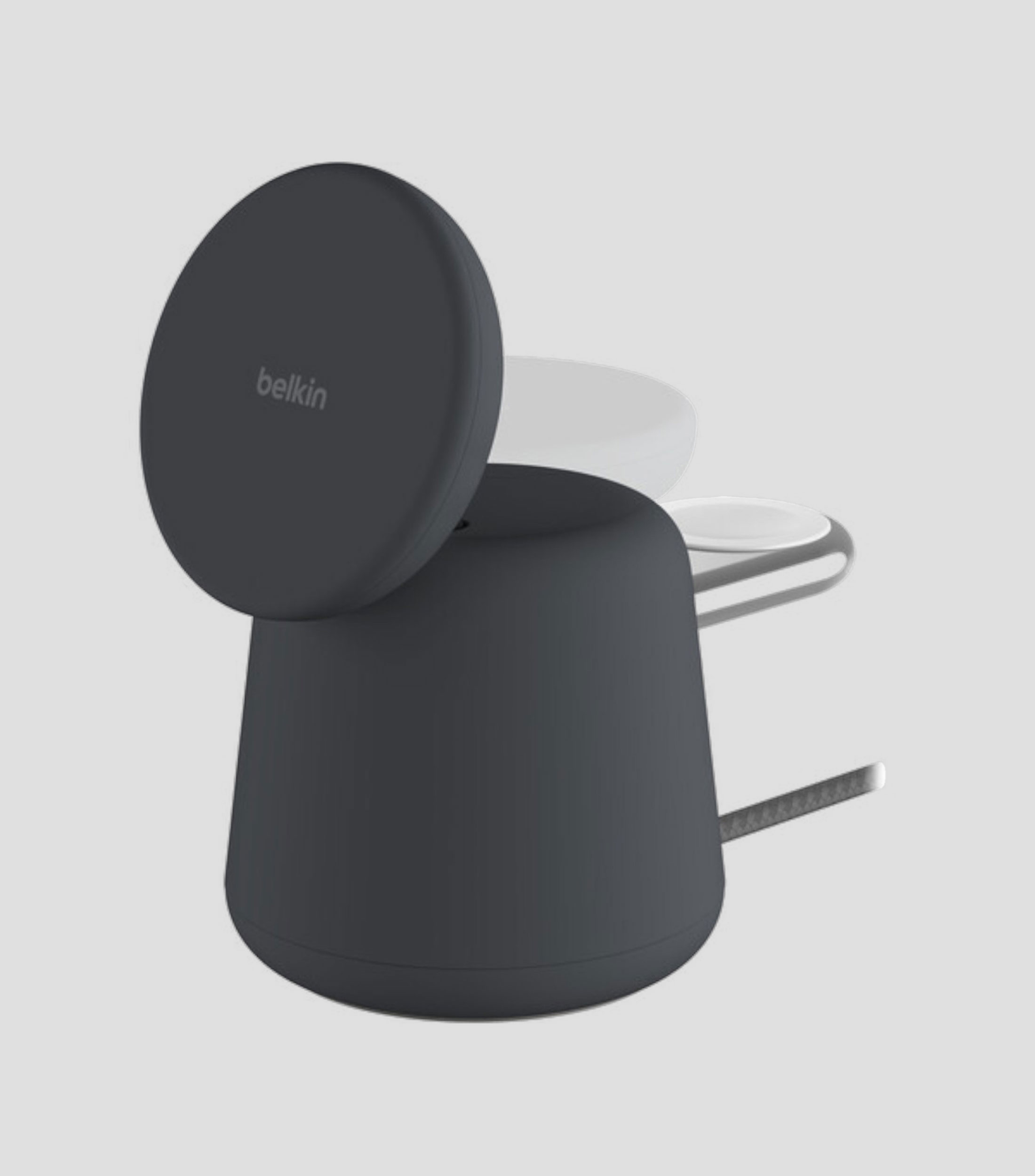 Base de carga inalámbrica 2 en 1 con MagSafe de 15 W BoostCharge Pro