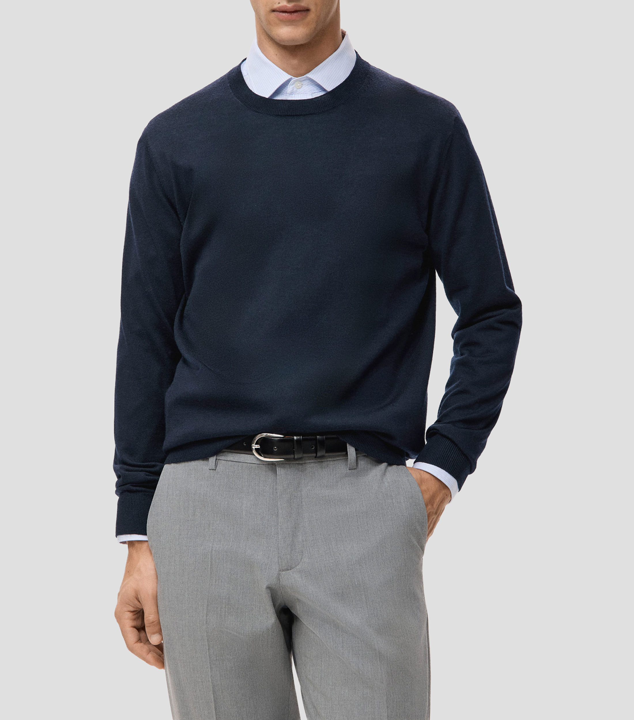 Suéter cuello redondo Hombre