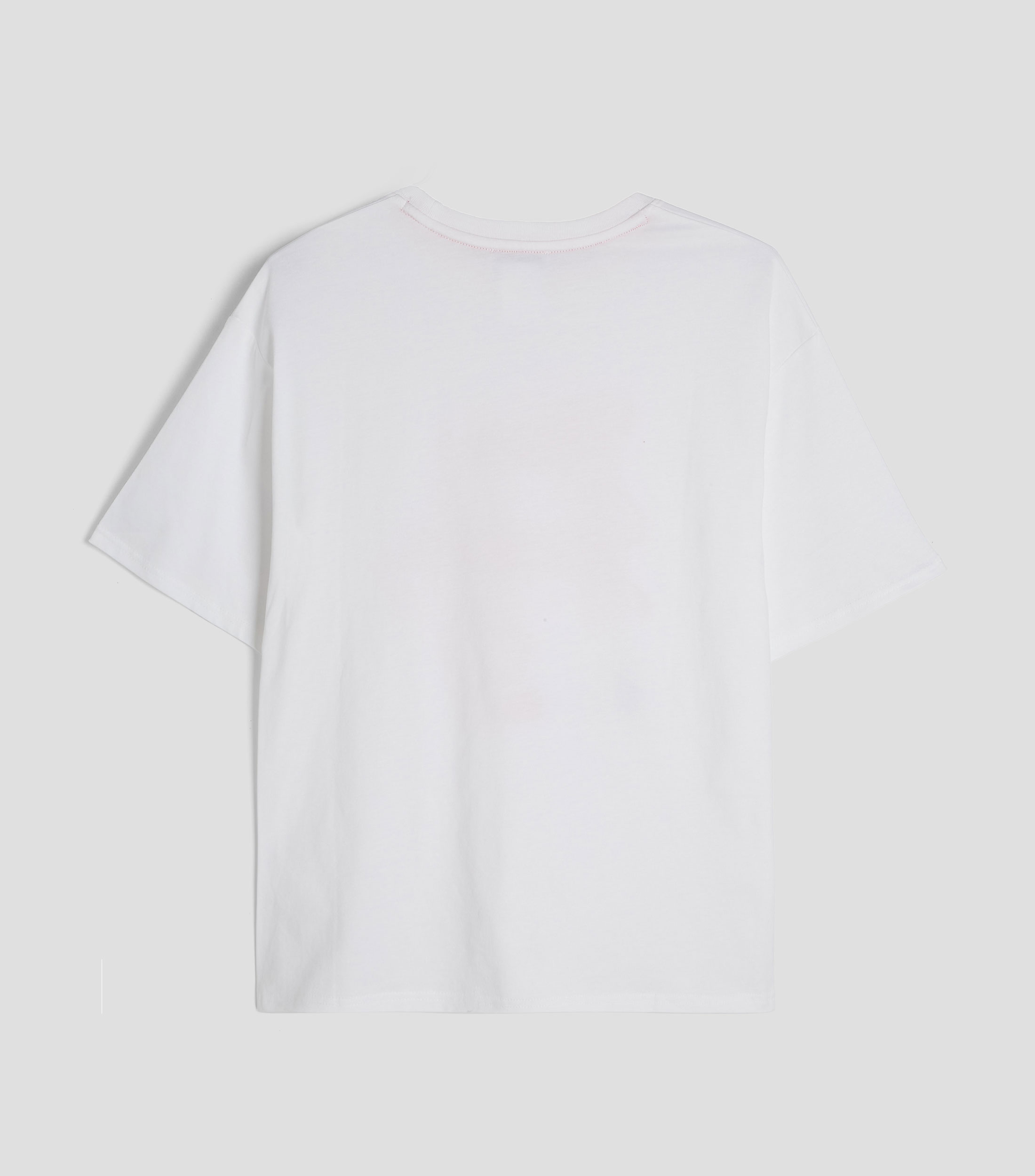 Playera cuello redondo manga corta estampada Niña