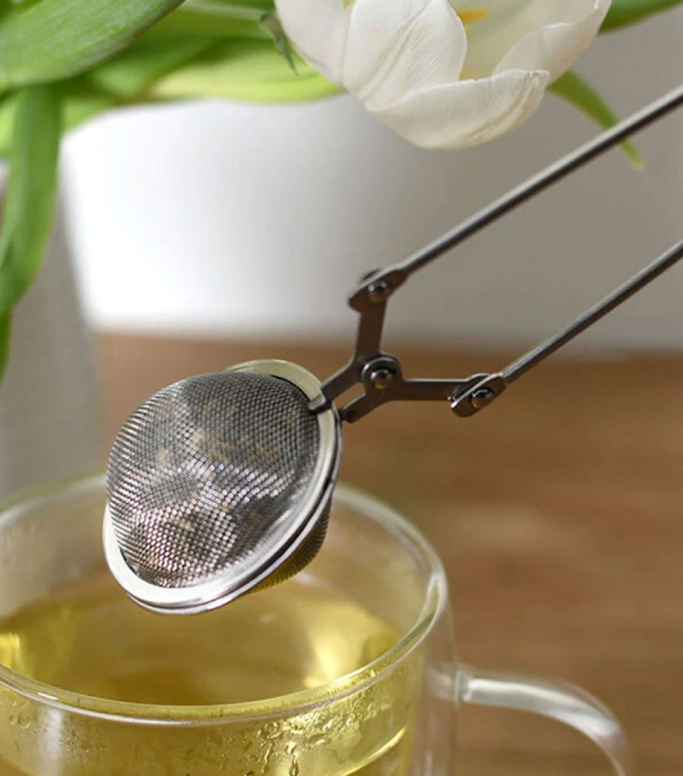 Pinzas para Té de Acero Inoxidable
