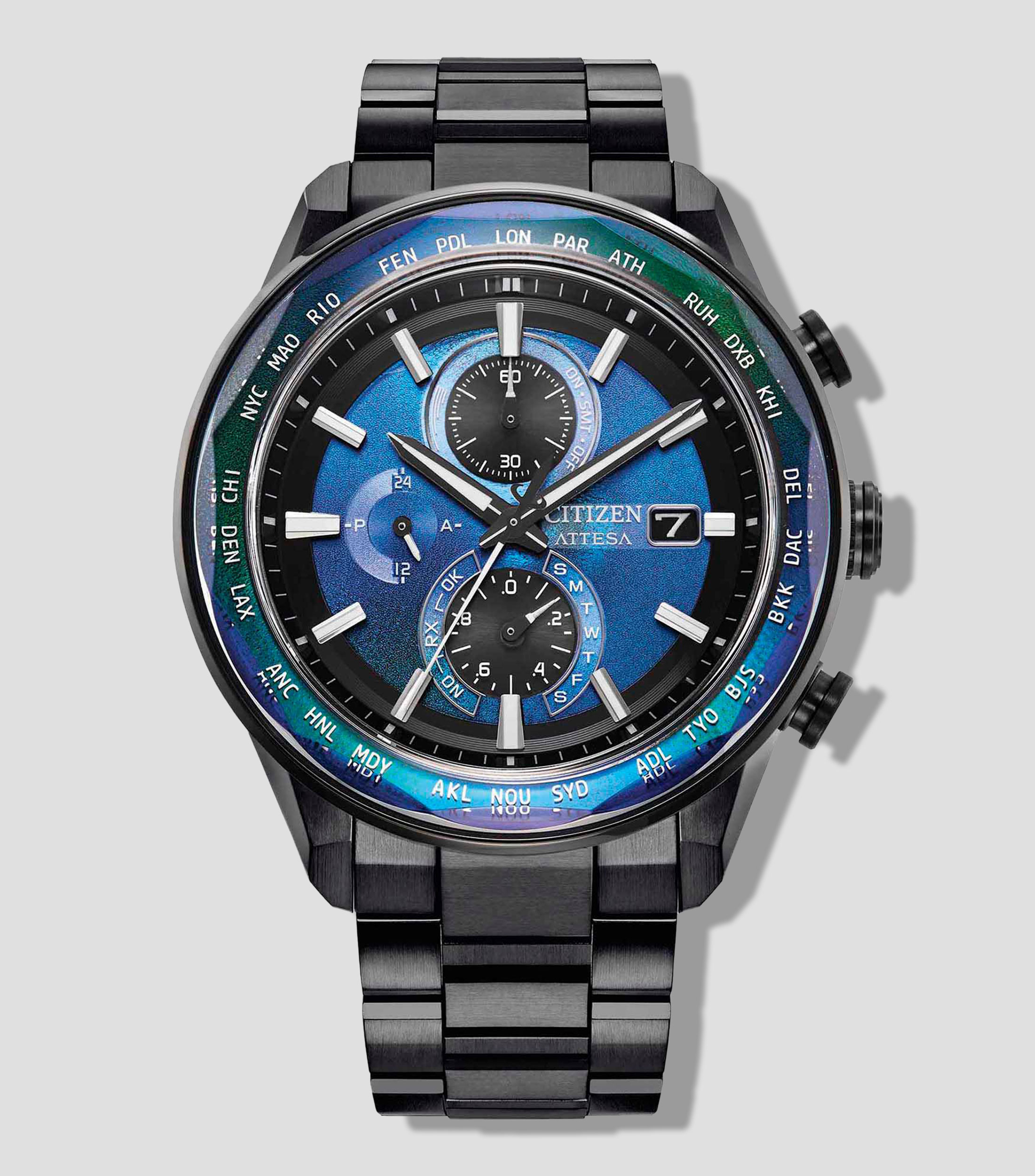 Reloj para Hombre ATTESA H800 Edición Especial Azul, Negro