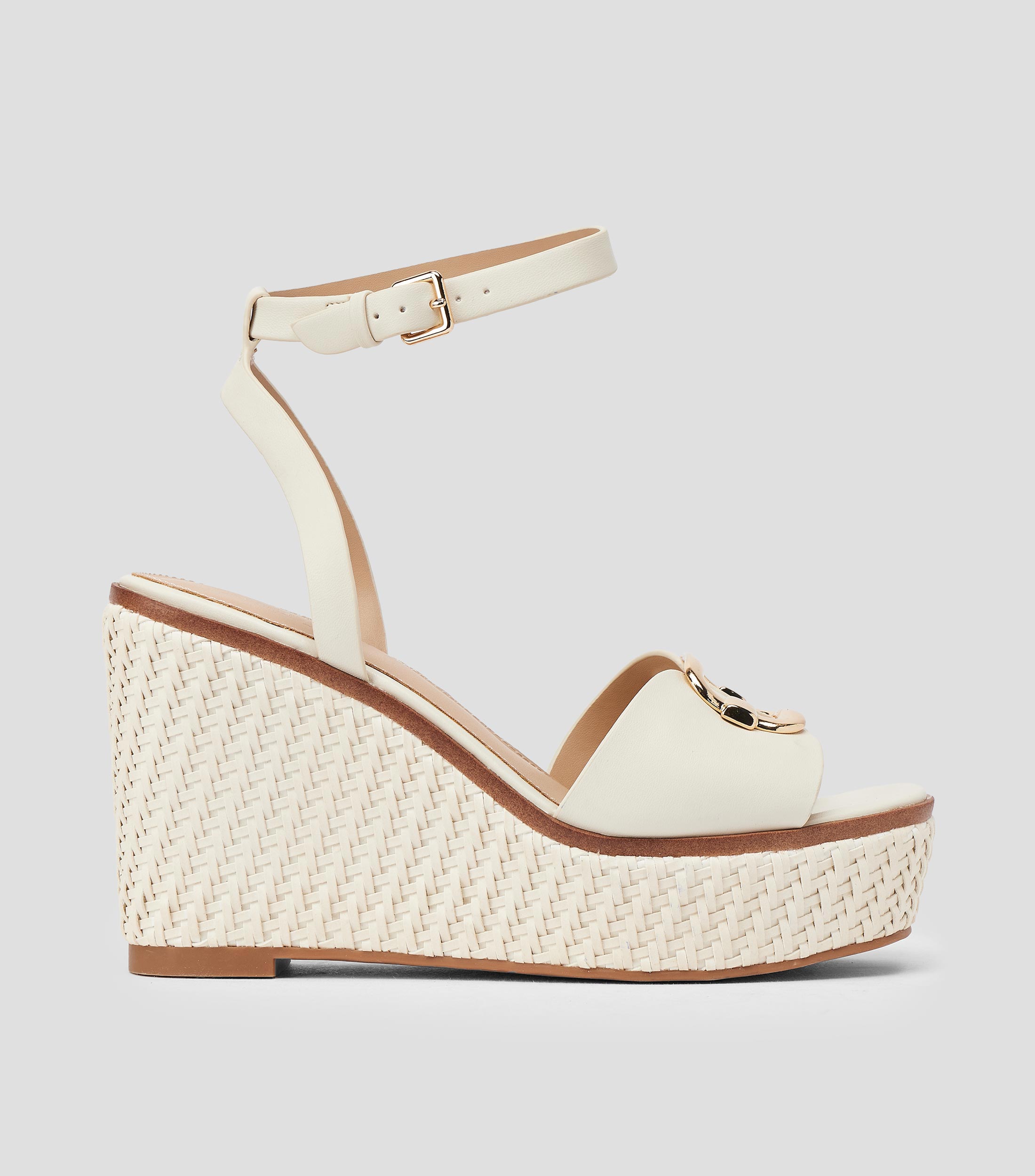 Sandalias casuales tacón alto ancho Mujer