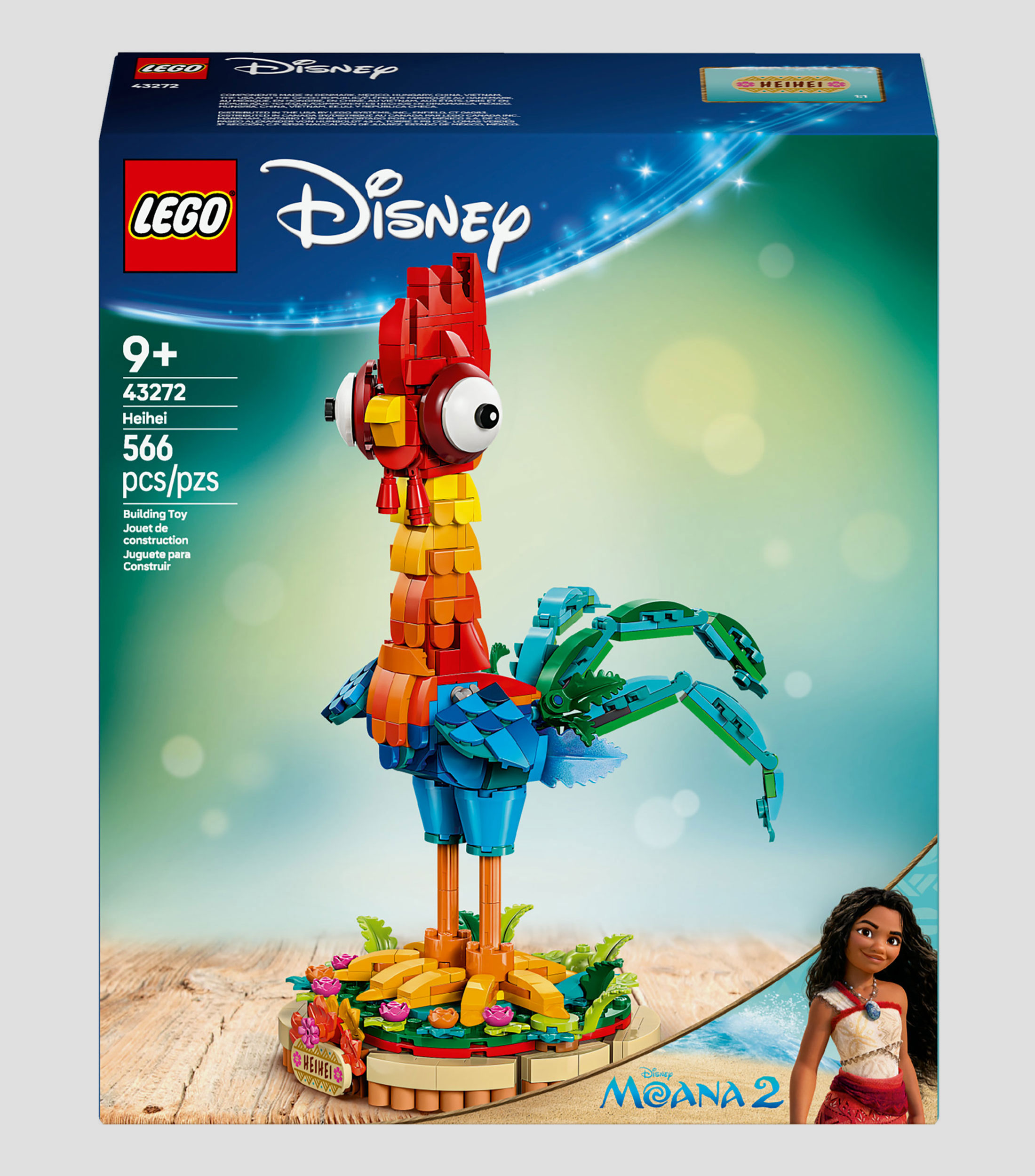 Lego Disney Moana 2 Heihei Modelo de Animal 43272