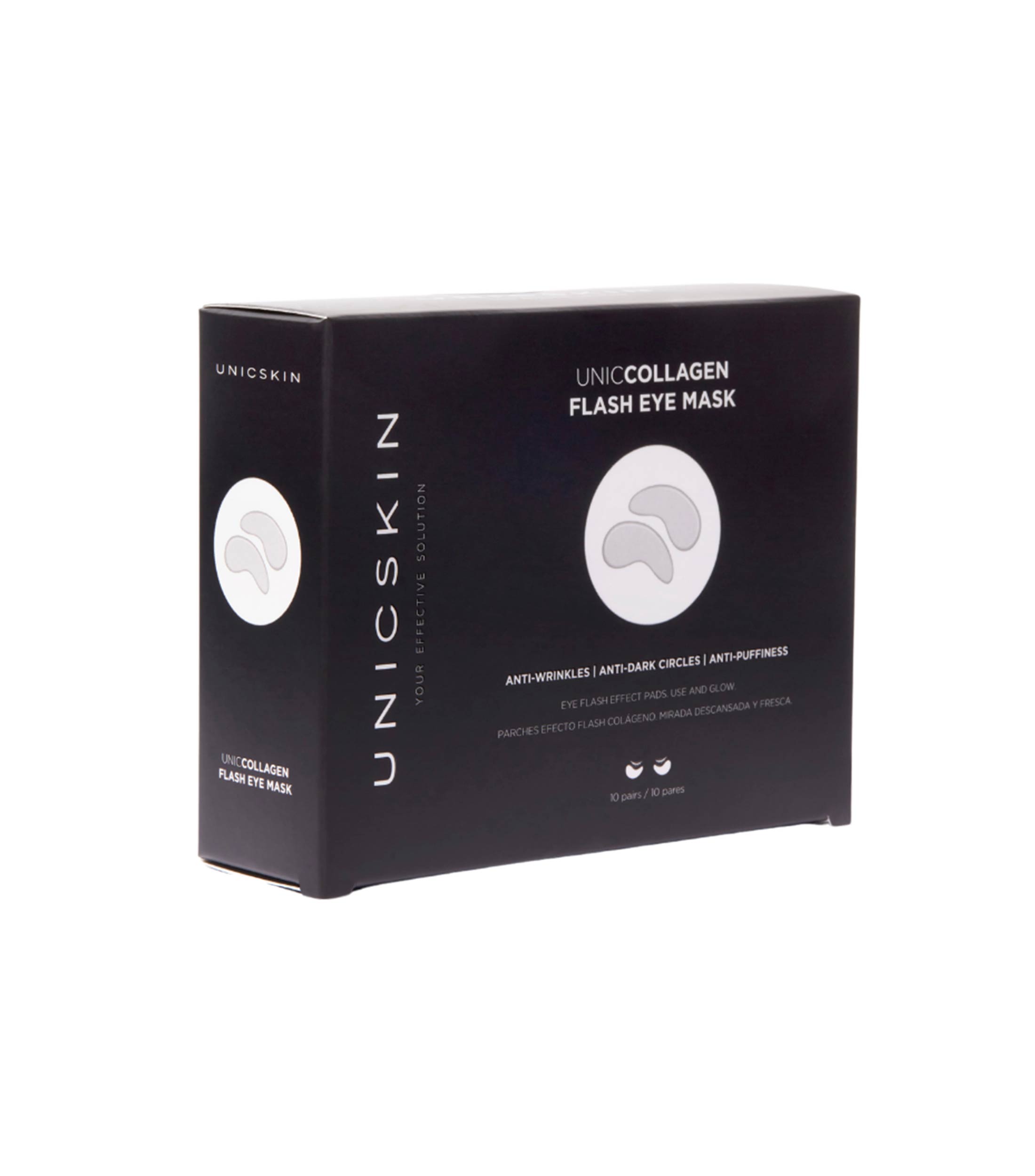 Set de Mascarilla para ojos Uniccollagen Flash, 10 piezas