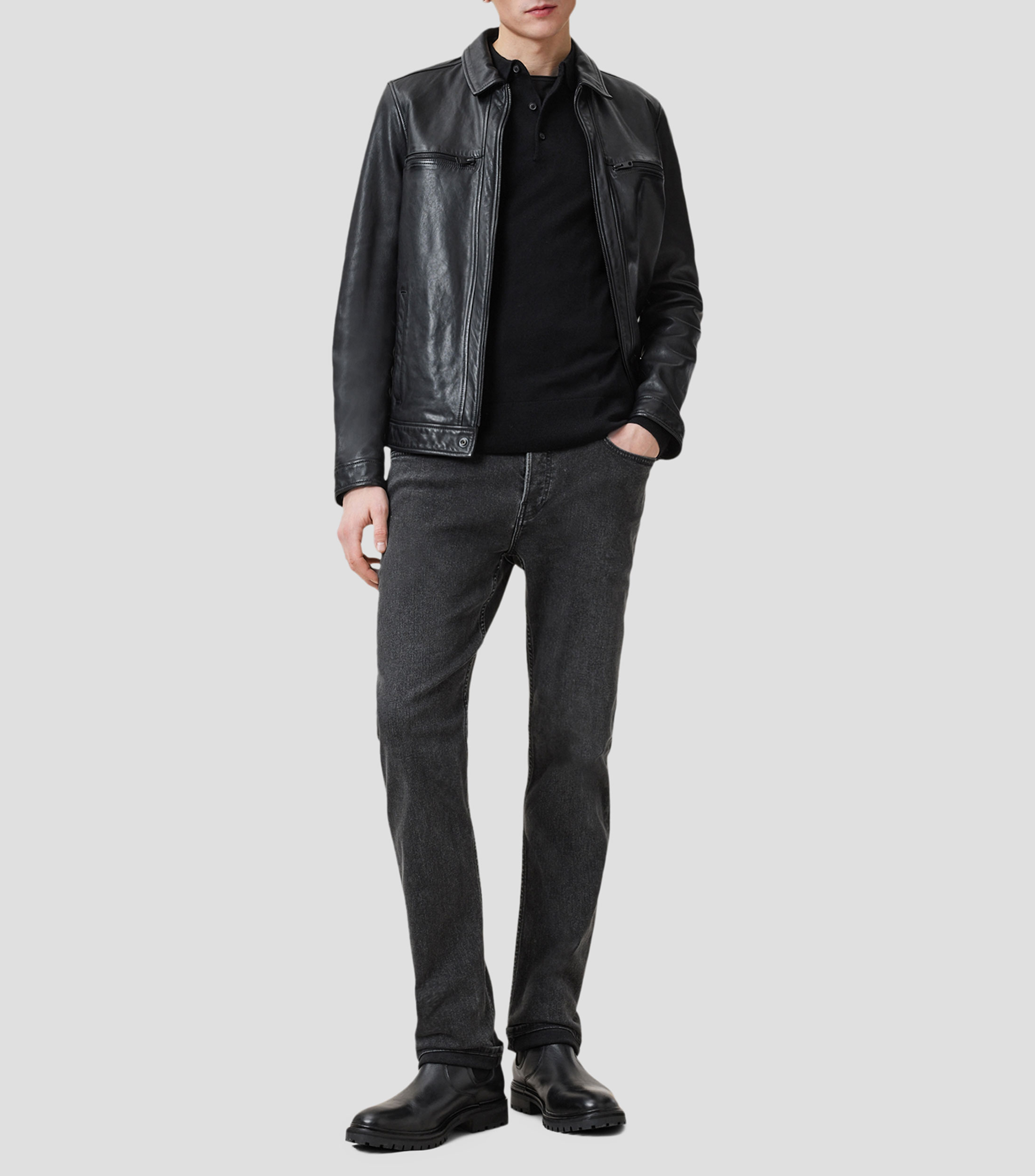Sueter cuello camisero Hombre