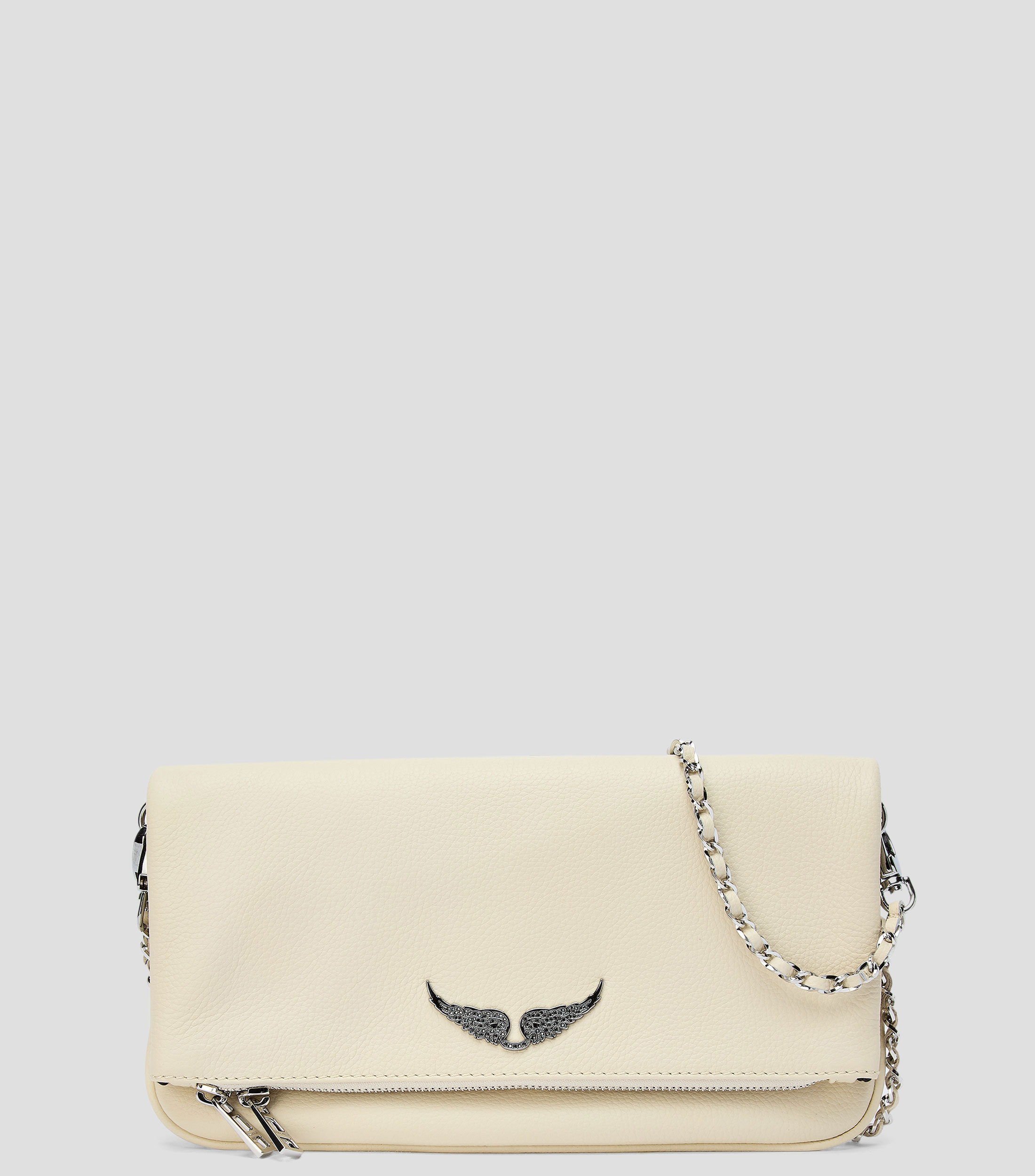 Bolsa shoulder en piel granulada Mujer