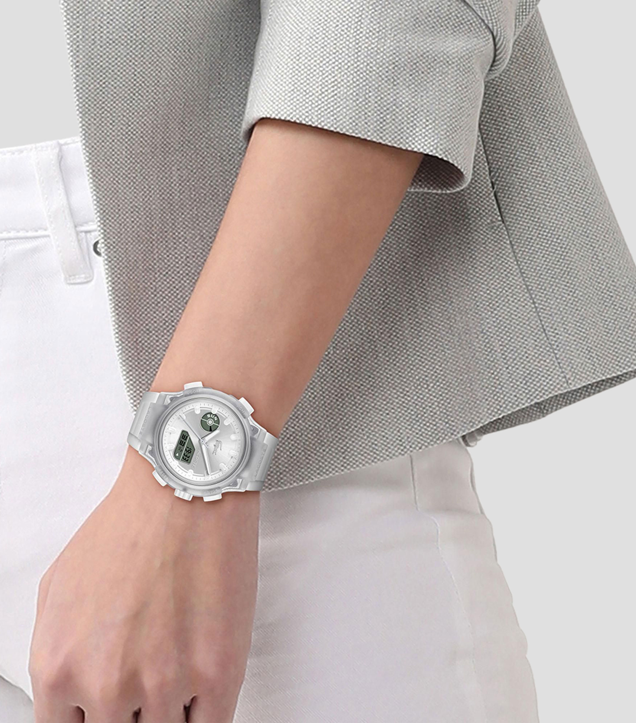 Reloj para Mujer LC33 Deportivo Plateado