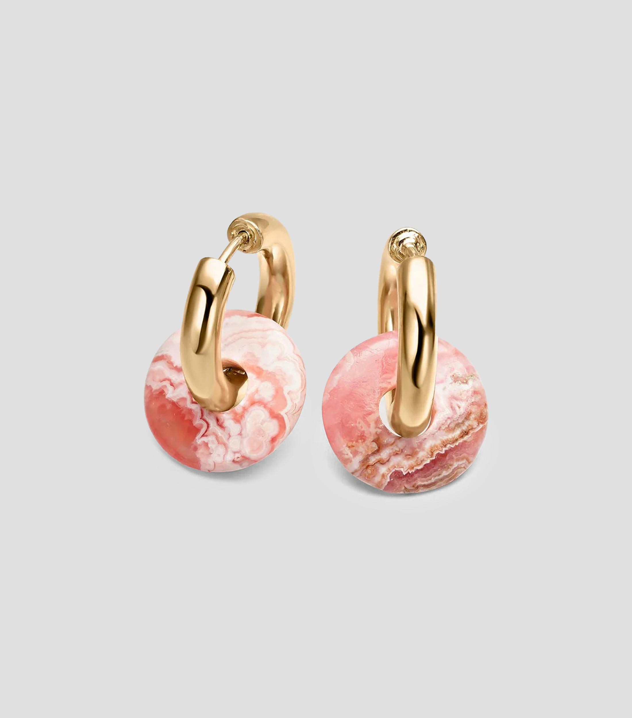 Pendientes en plata con rodocrosita Donkie Mujer